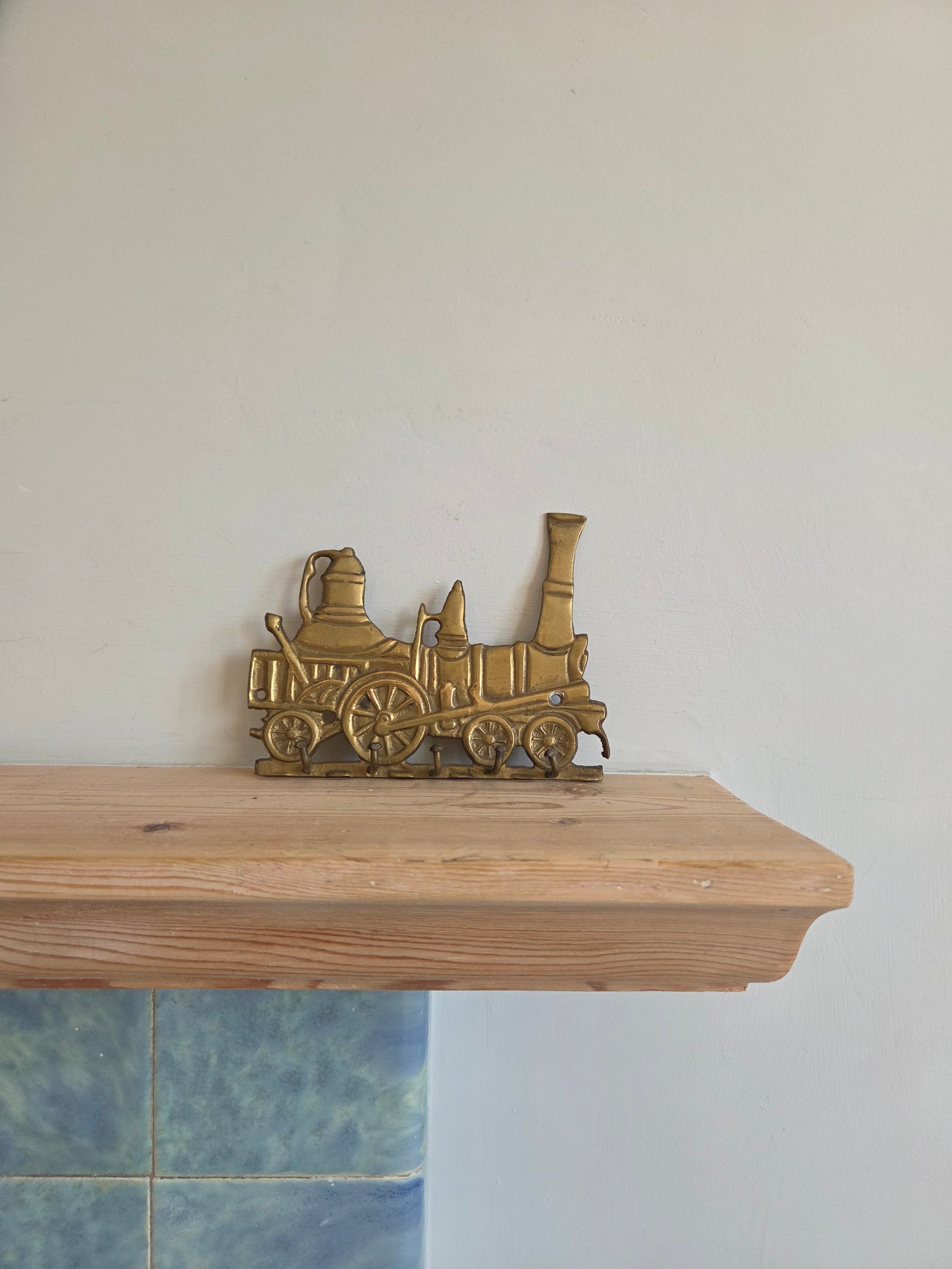 Vintage Brass Train Hooks