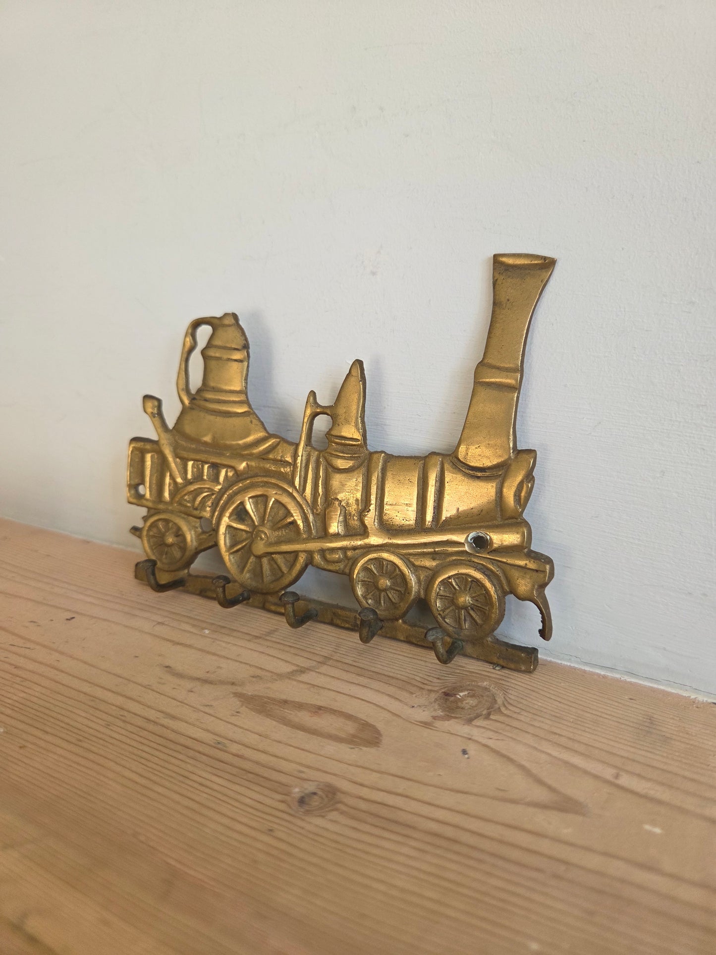 Vintage Brass Train Hooks