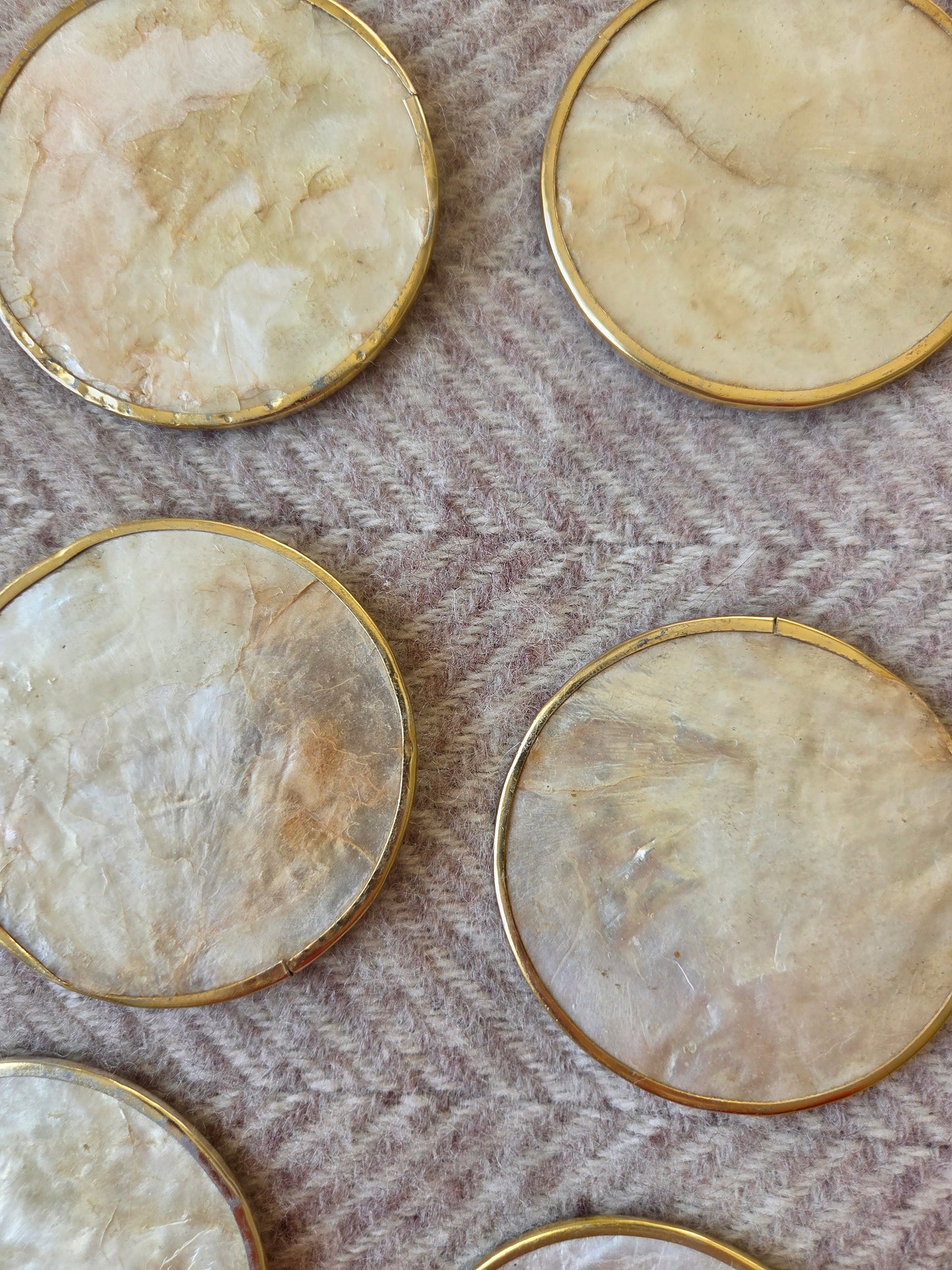 Mother of Pearl Coasters