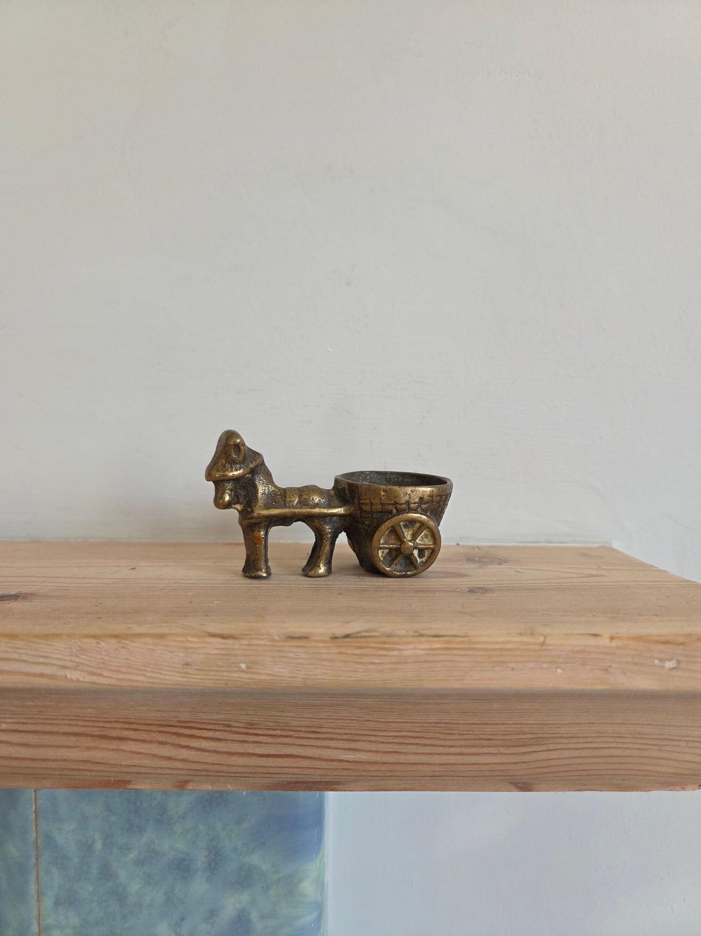 Brass Donkey Match Holder or Ornament