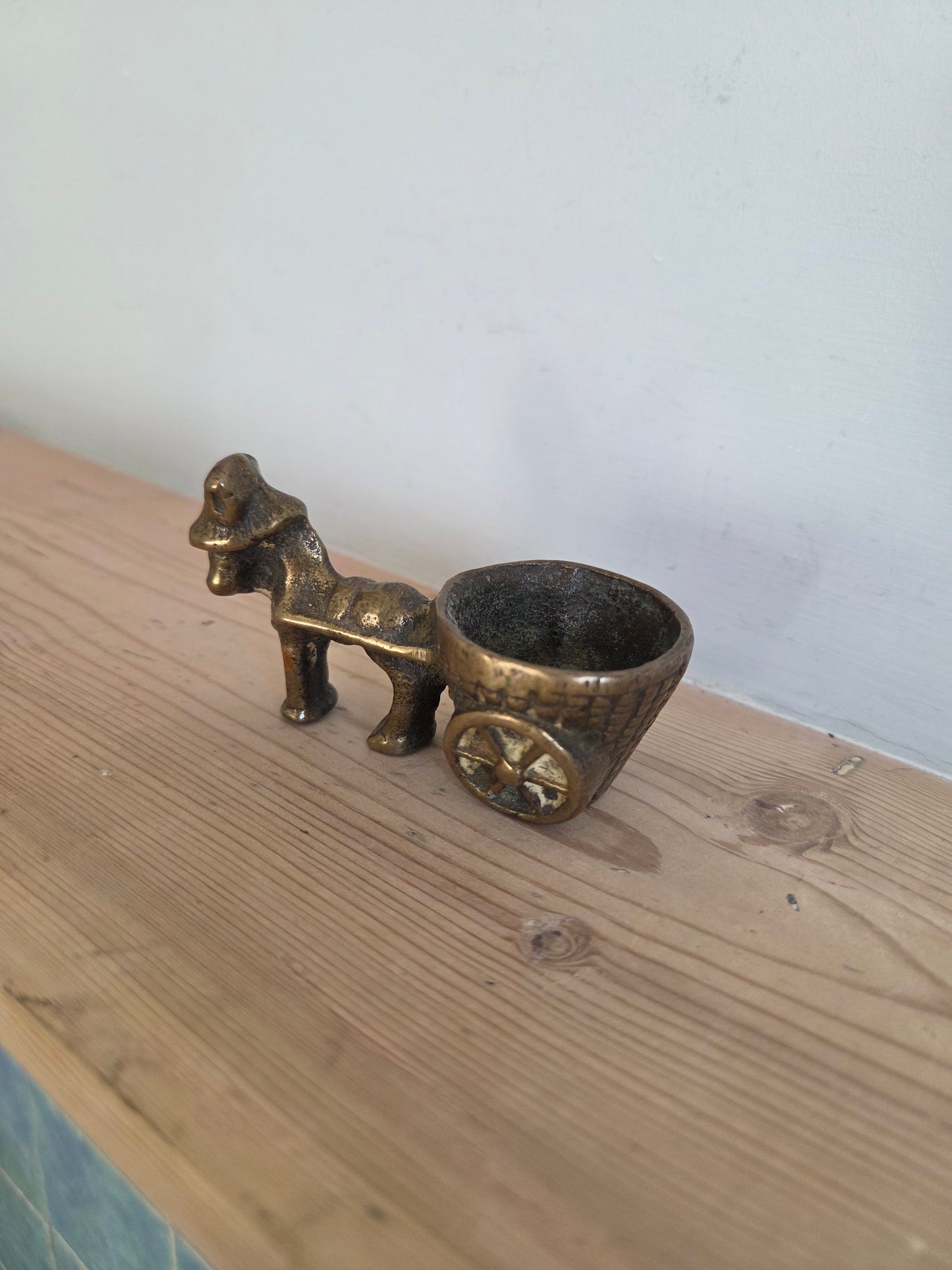 Brass Donkey Match Holder or Ornament