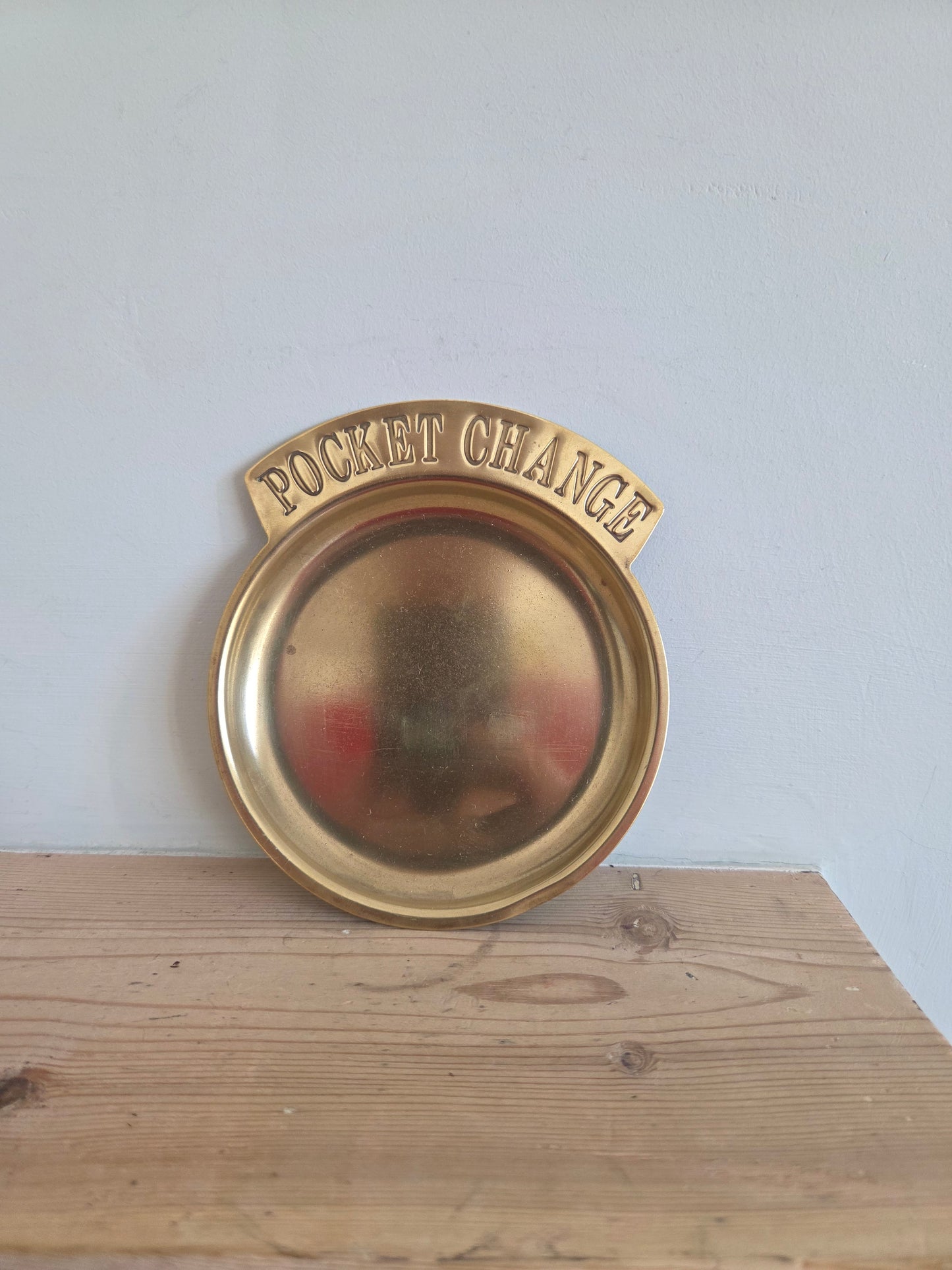 Vintage Brass Pocket Change Tray