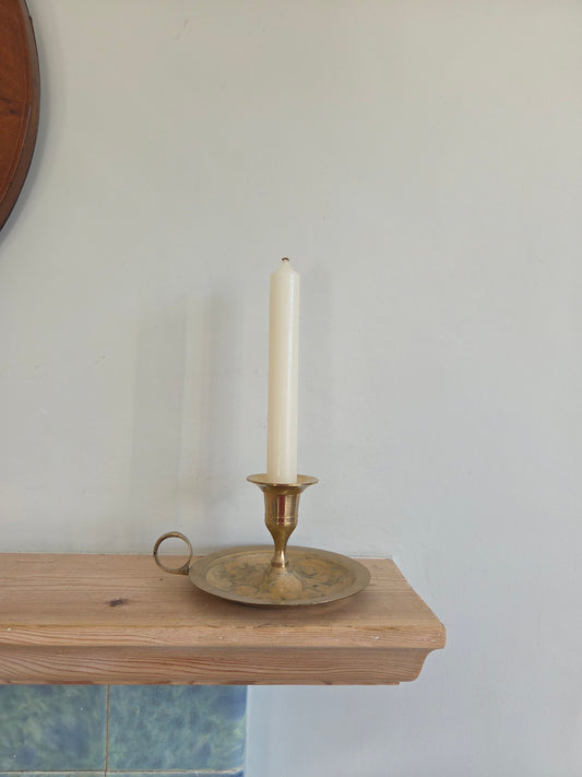 Brass Star Candlestick