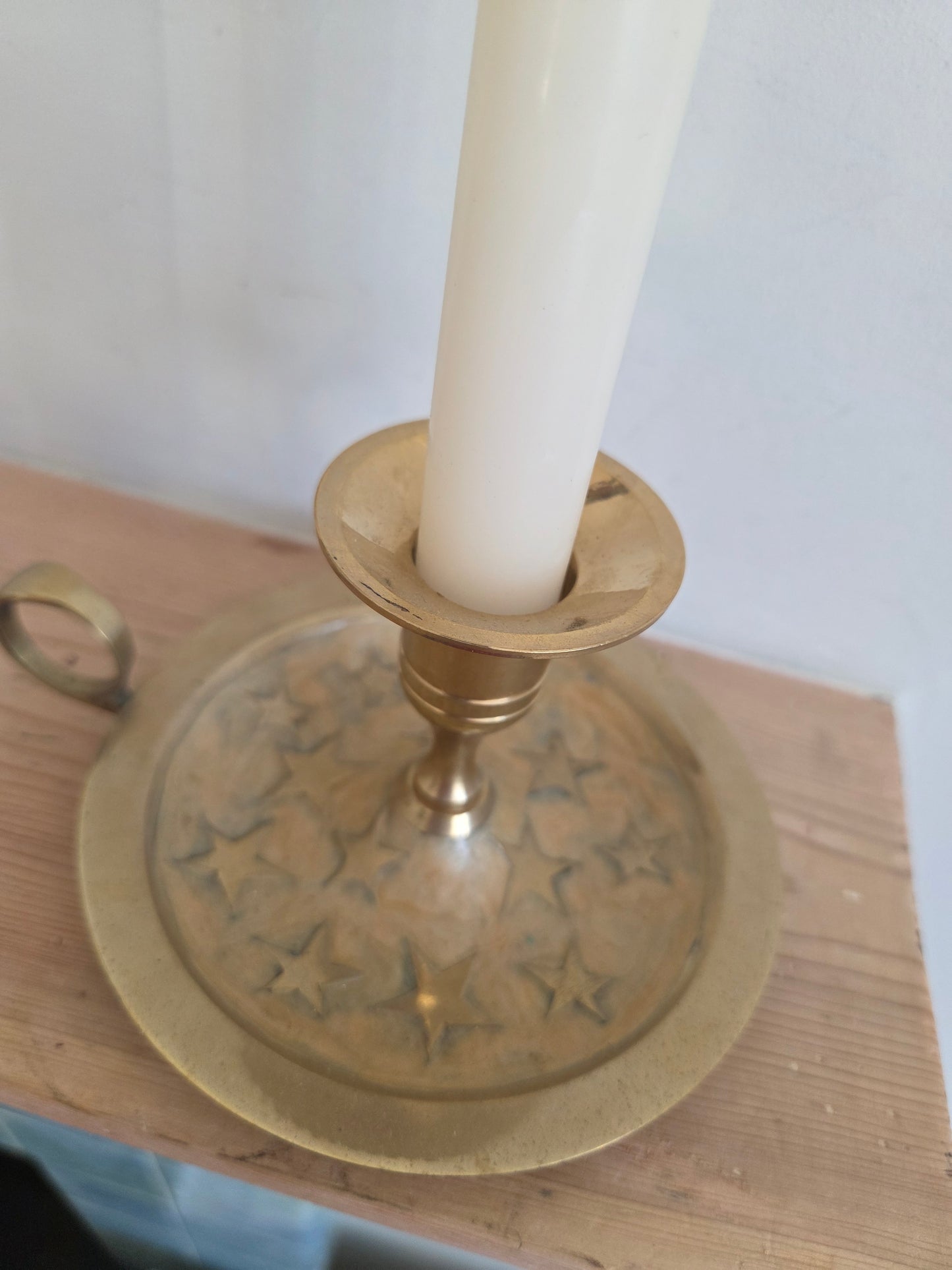 Brass Star Candlestick