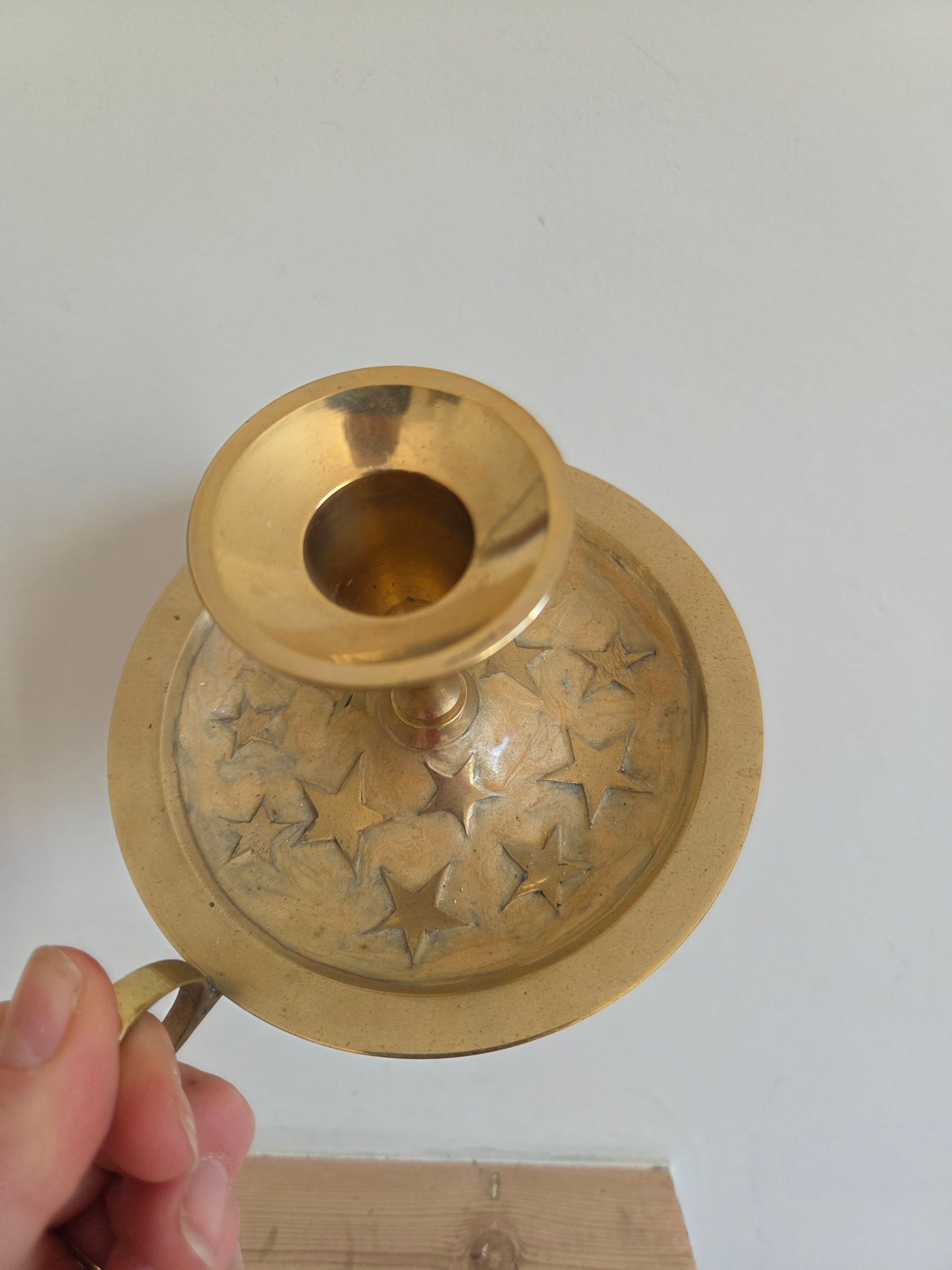Brass Star Candlestick