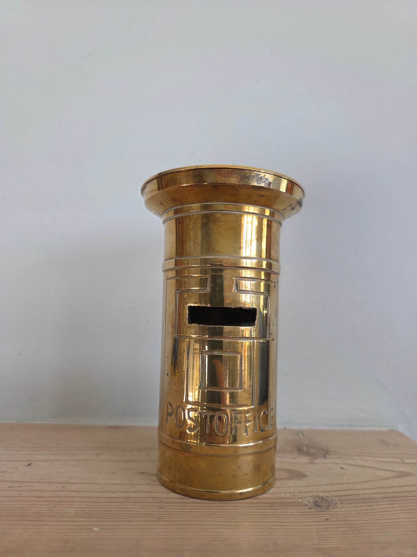 Brass Post Box Money Box