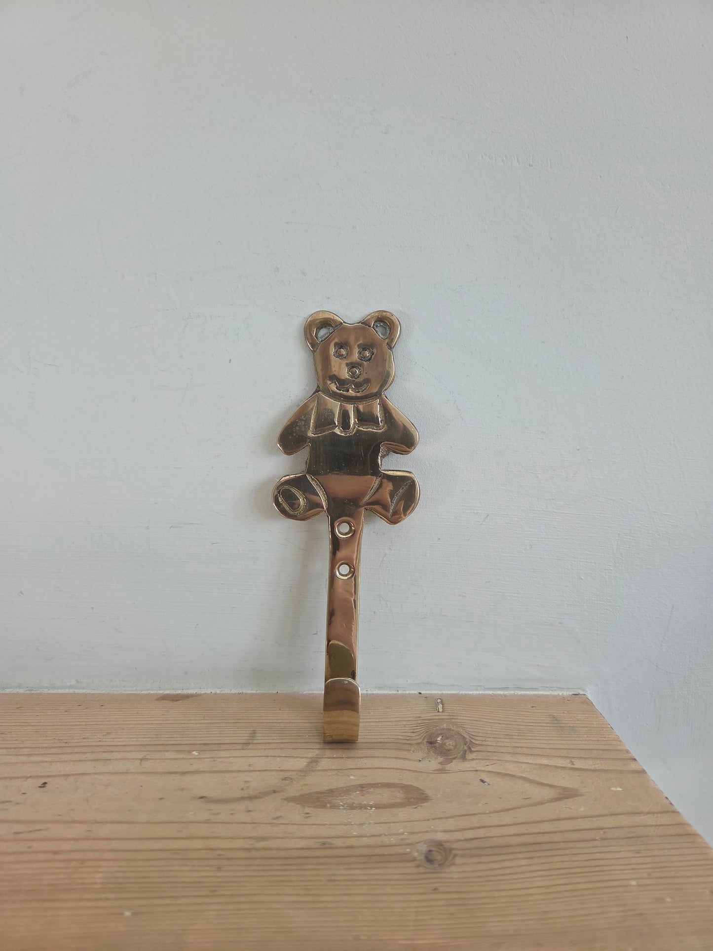 Flat Brass Bear Hook