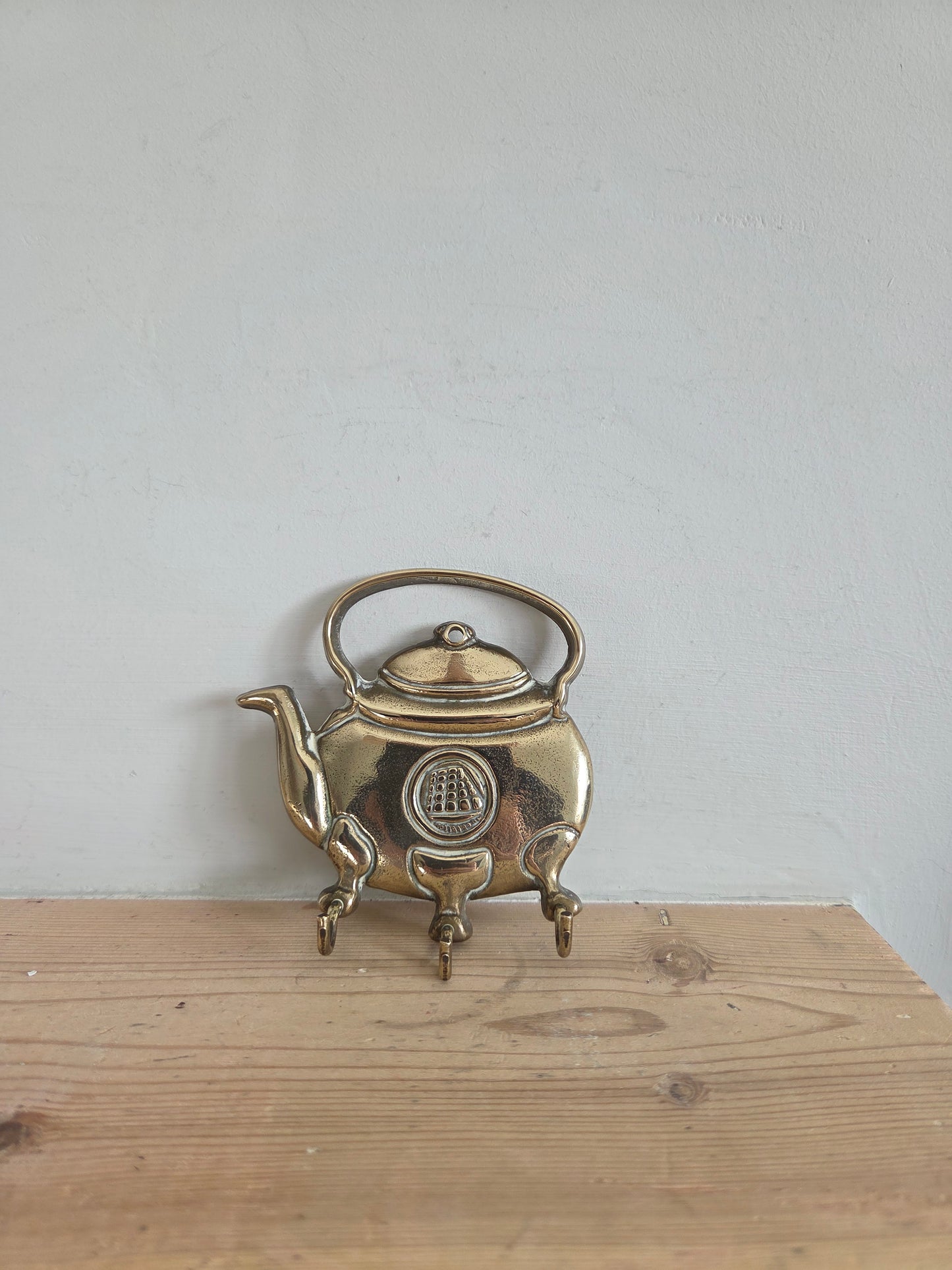 Vintage Brass Teapot Hooks