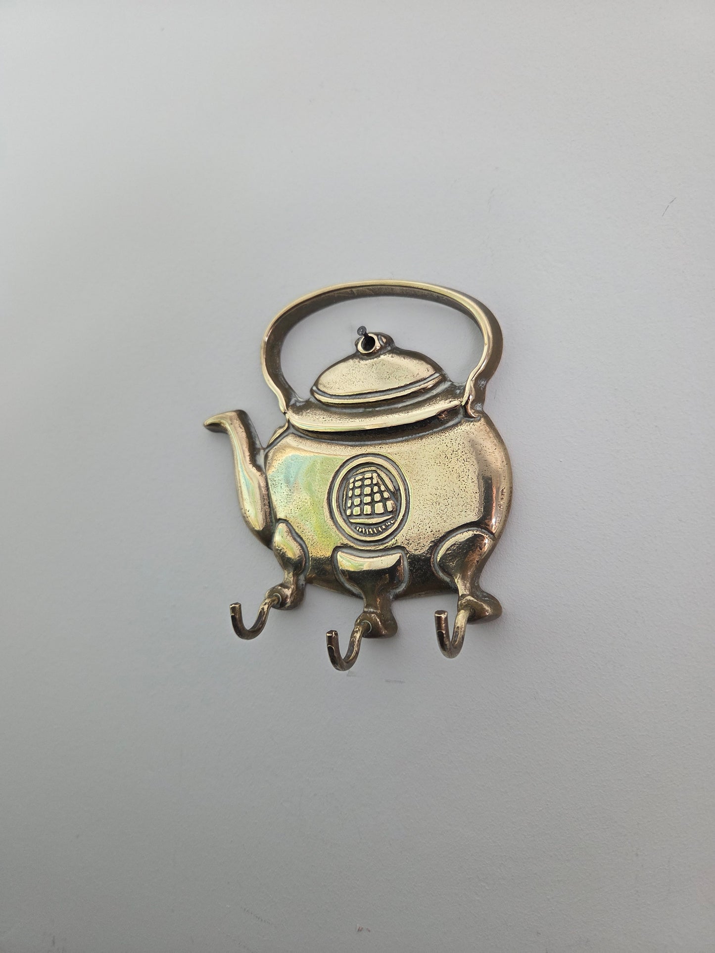 Vintage Brass Teapot Hooks