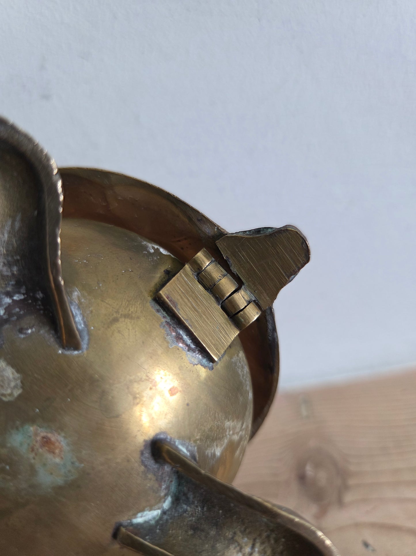 Vintage Brass Turtle Trinket Dish