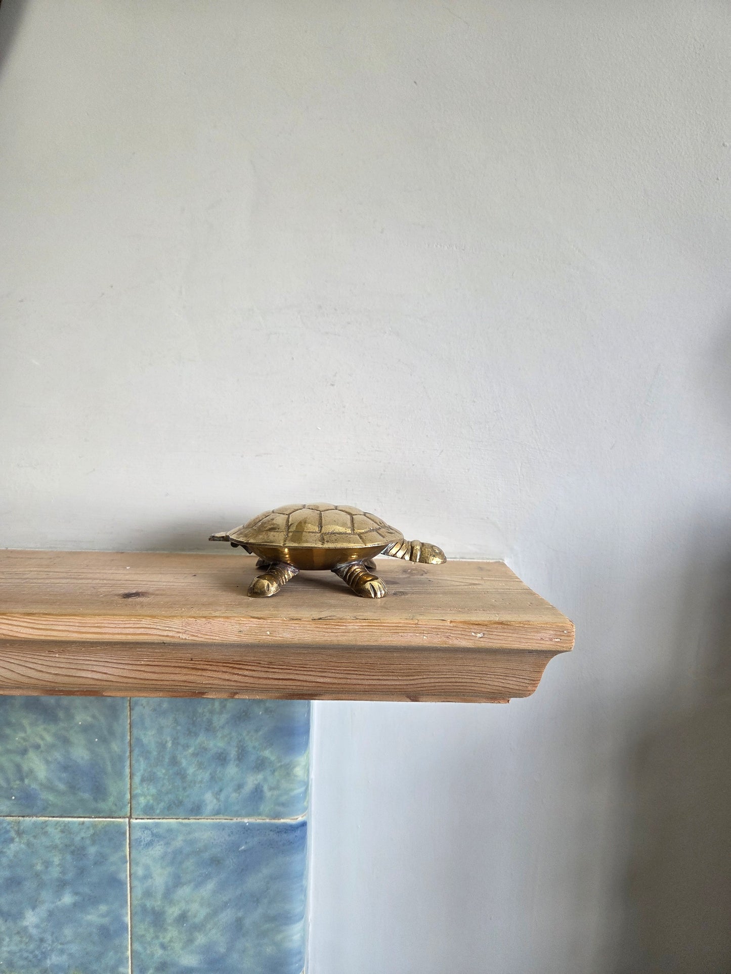 Vintage Brass Turtle Trinket Dish