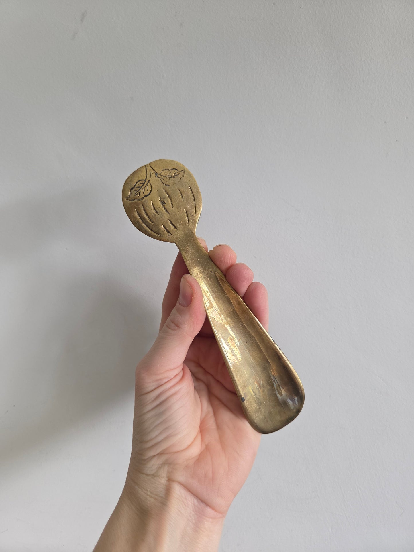 Vintage Brass Shoe Horn