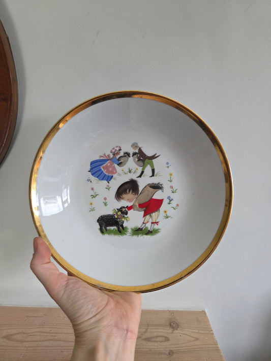 Vintage Child's Bowl - Baa Baa Black Sheep