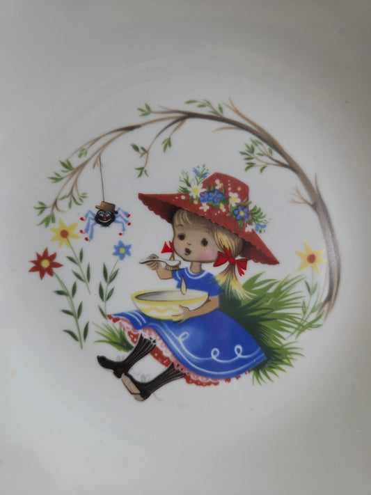 Vintage Child's Bowl - Little Miss Muffet