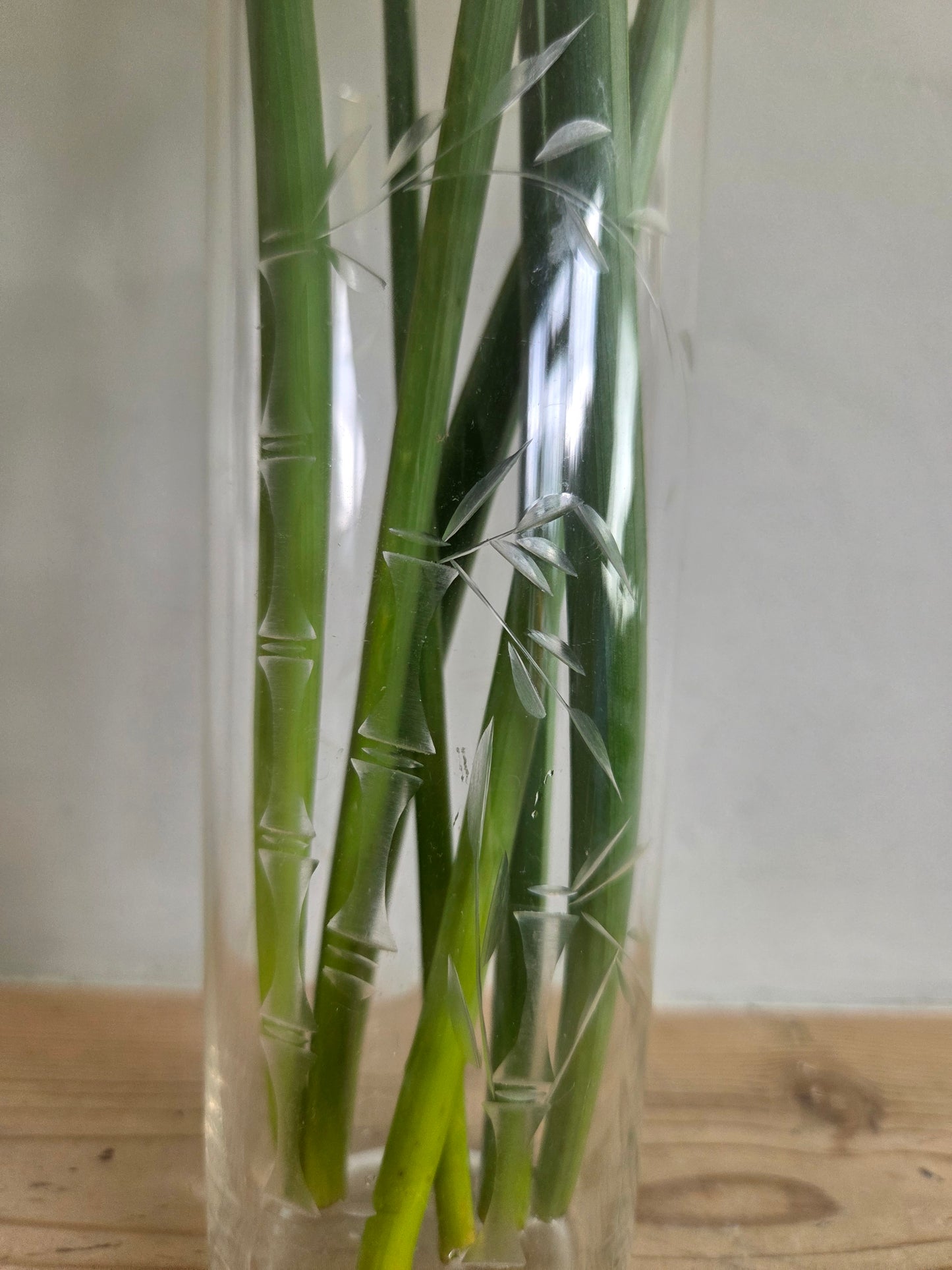 Bamboo Glass Vase