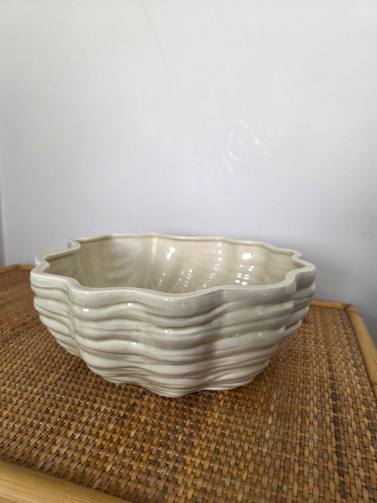 Large Fitz and Floyd Shell Bowl