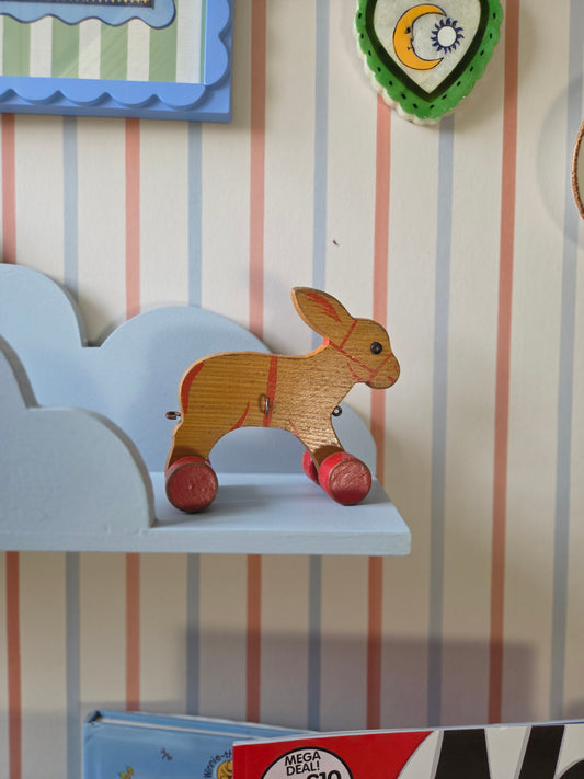Vintage Wooden Donkey Toy
