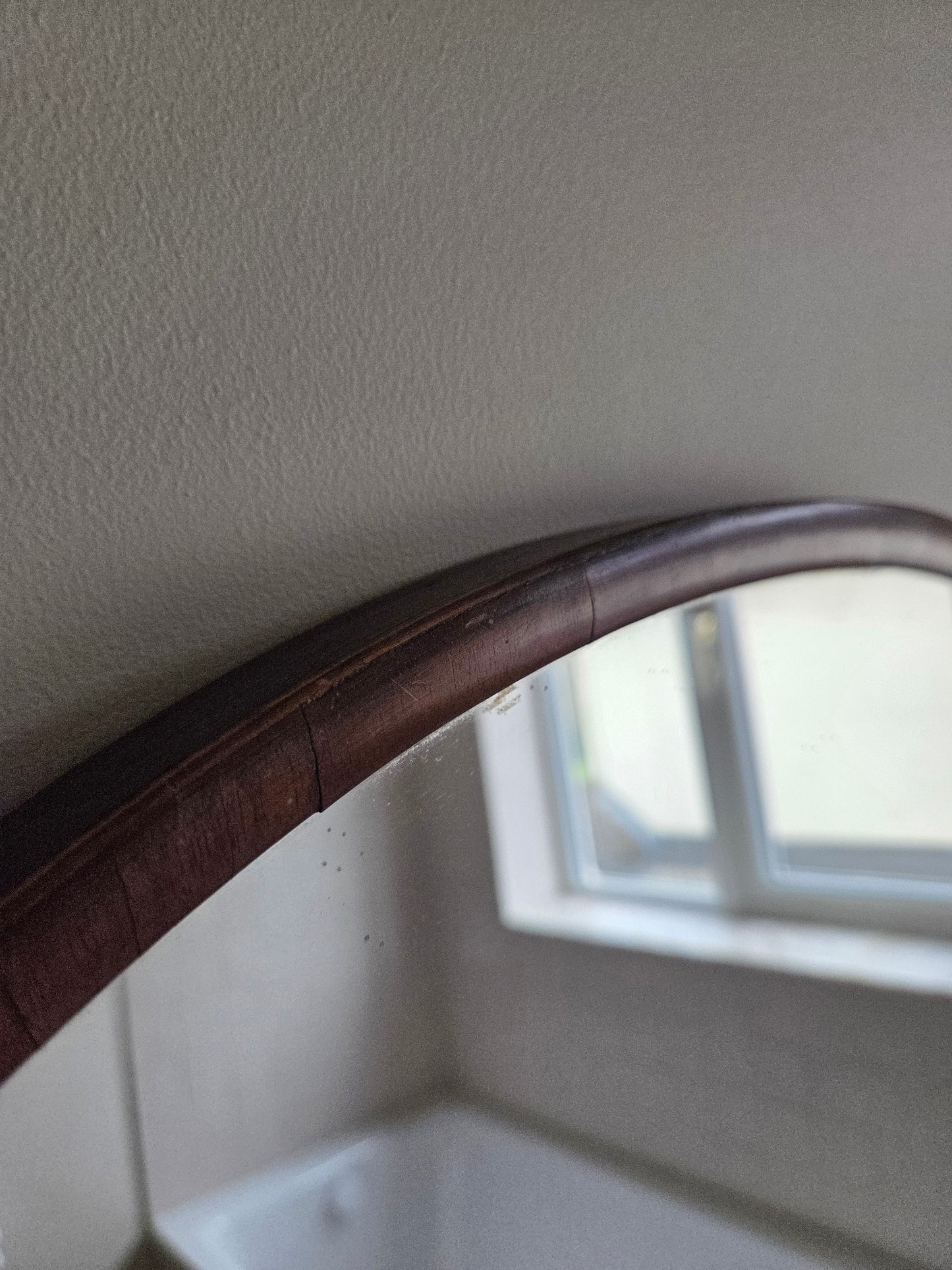 Small Vintage Oval Mirror