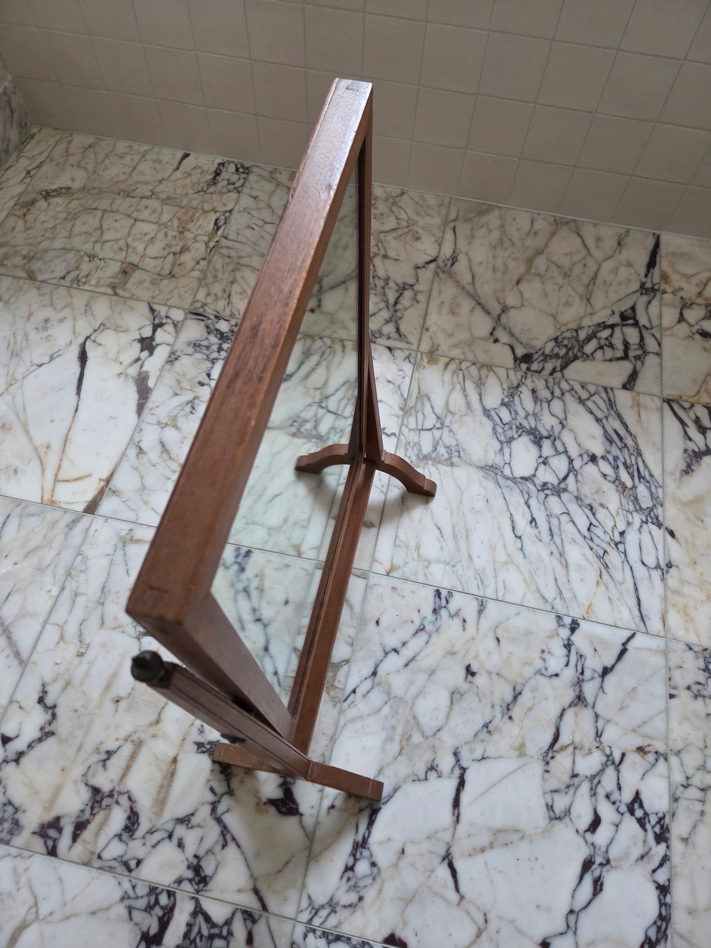 Vintage Oak Swing Mirror
