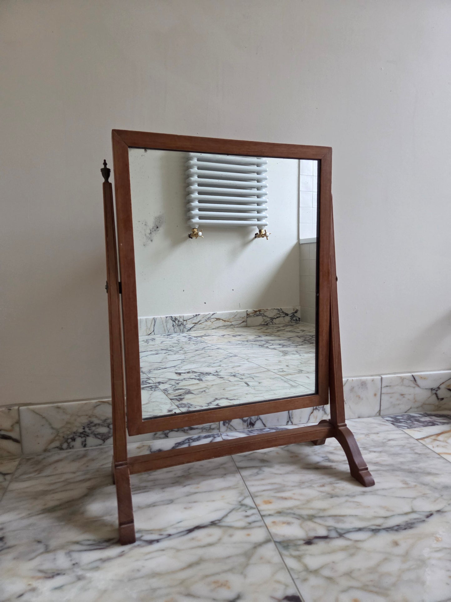 Vintage Oak Swing Mirror