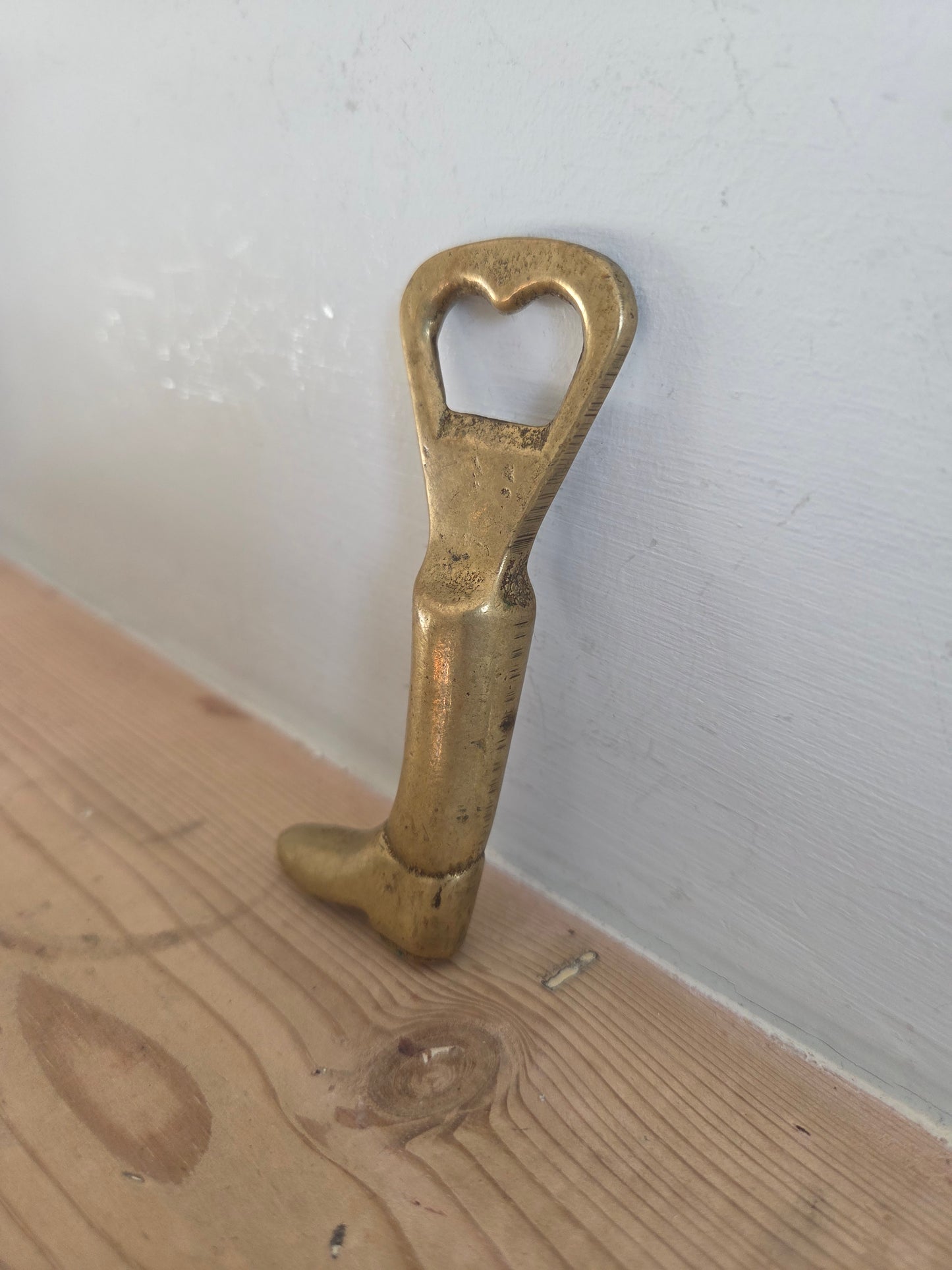 Brass Lucky Boot Bottle Opener