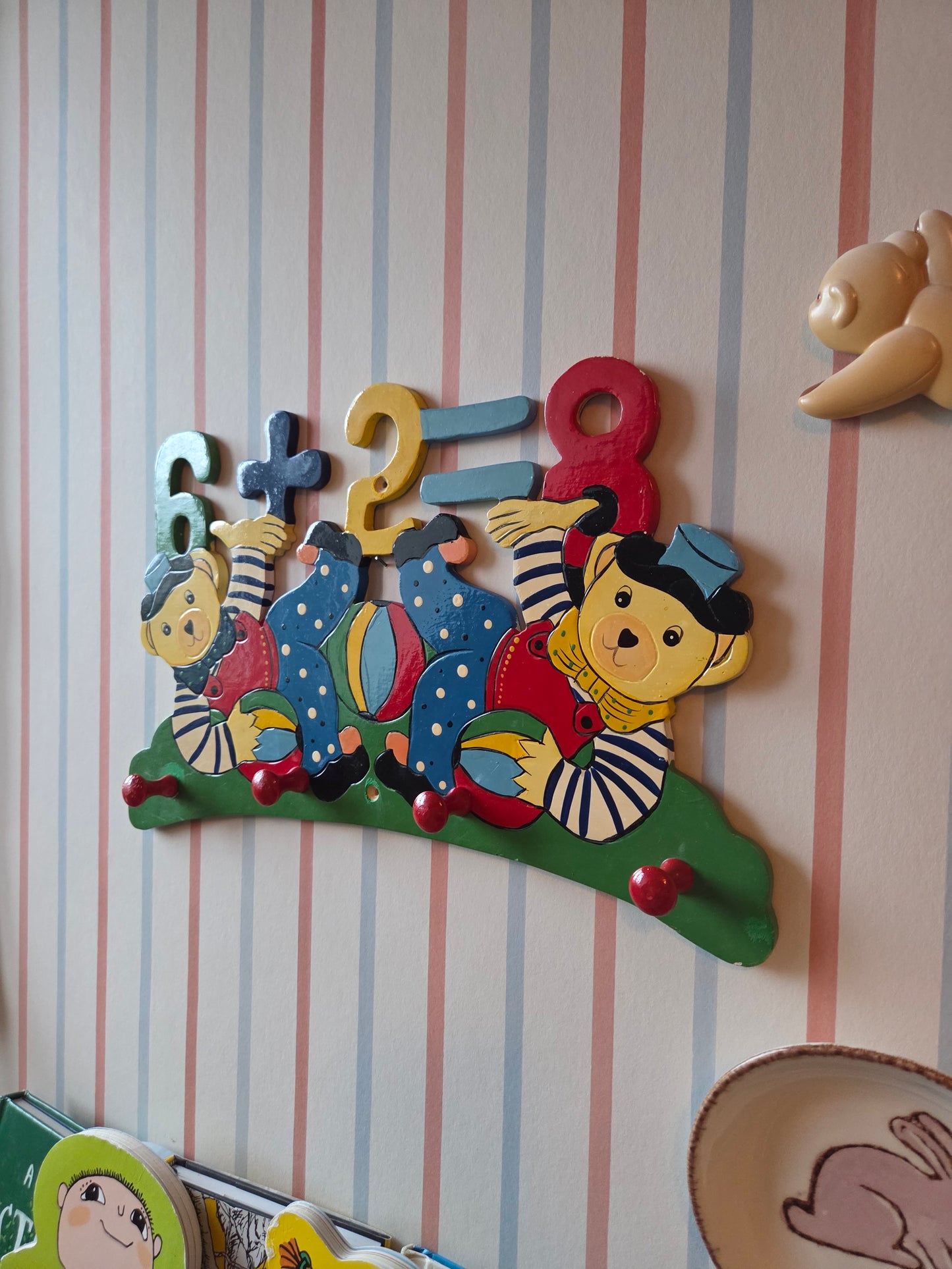 Vintage Children's Hooks (Bears and Numbers)