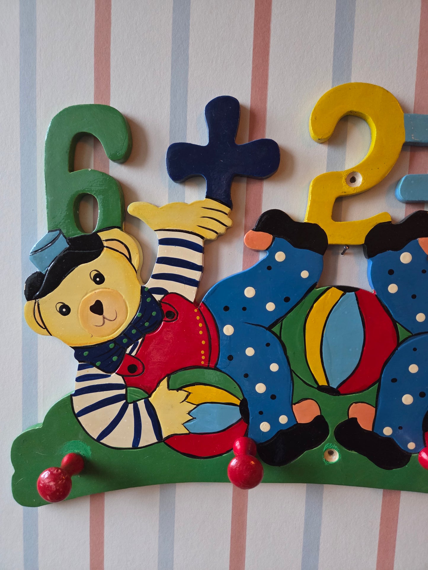 Vintage Children's Hooks (Bears and Numbers)