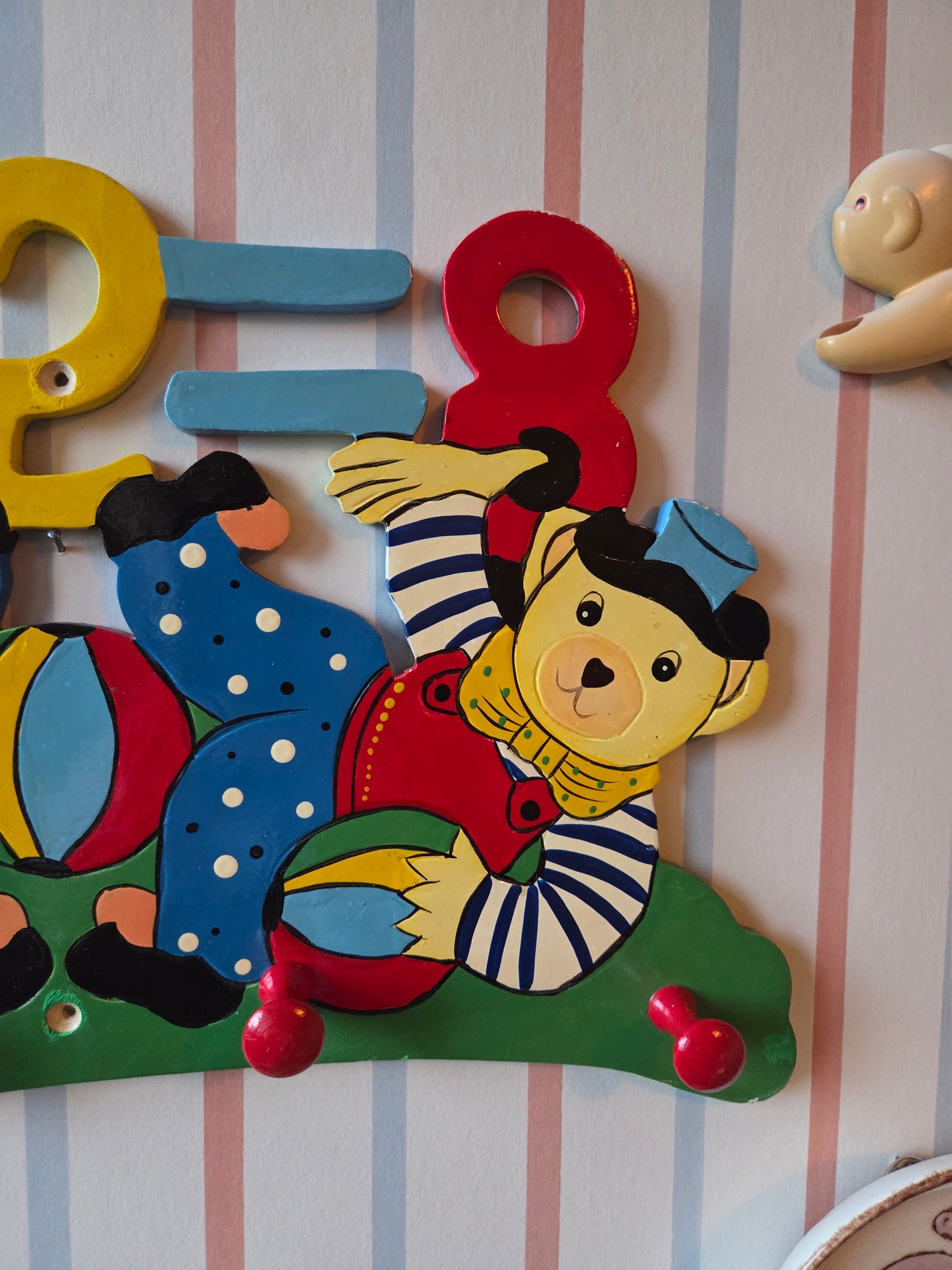 Vintage Children's Hooks (Bears and Numbers)