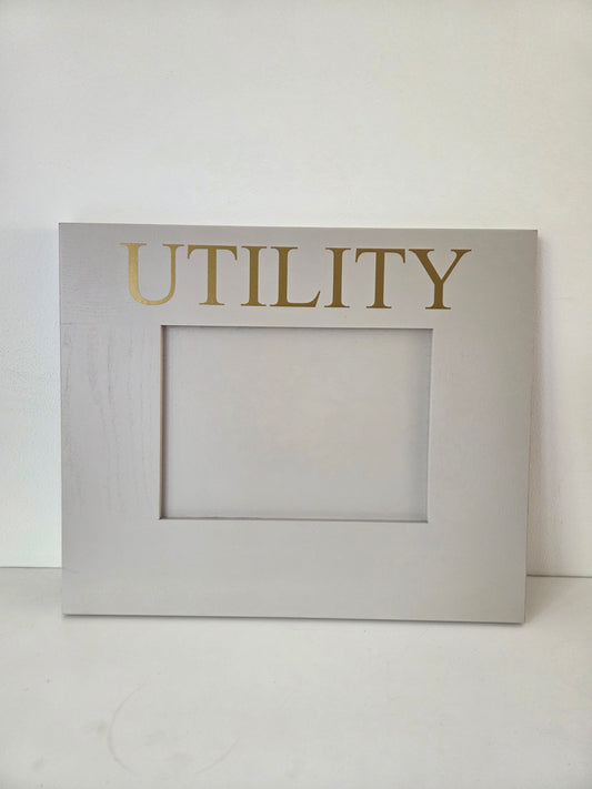 Vintage-Inspired Door Signs - UTILITY