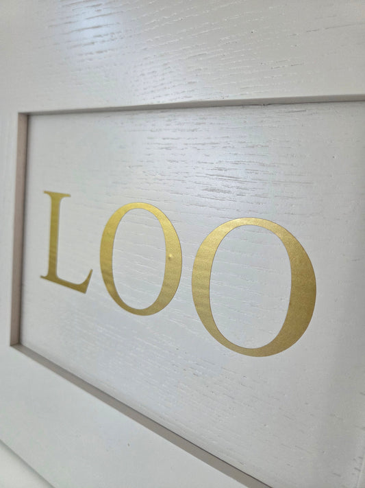 Vintage Door Sign - LOO