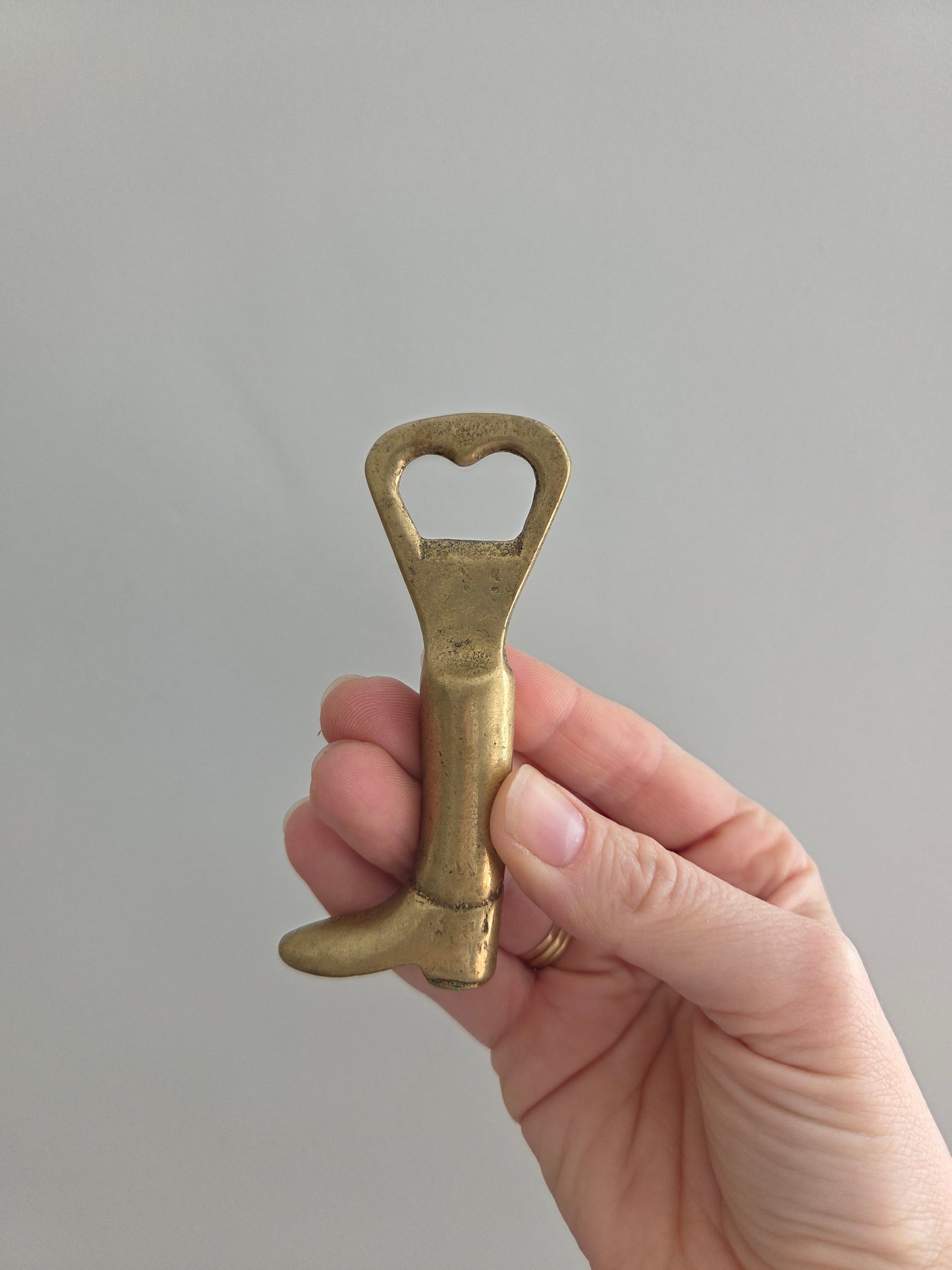 Brass Lucky Boot Bottle Opener