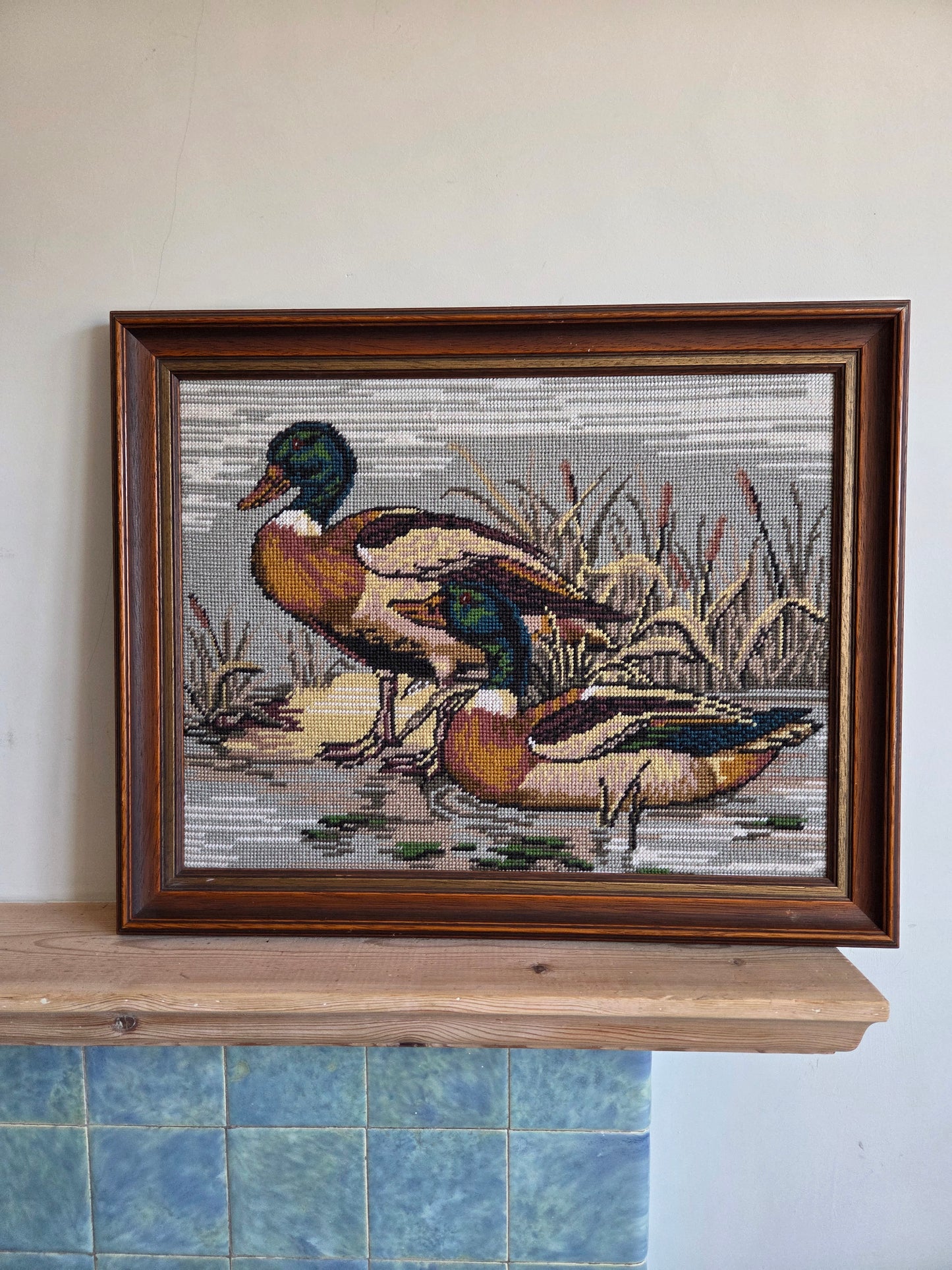 Vintage Tapestry of Ducks