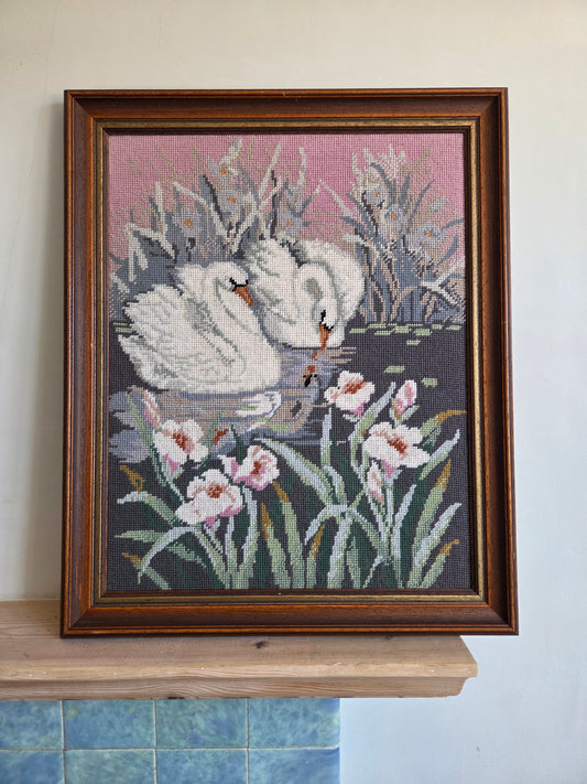 Pink Swan Tapestry