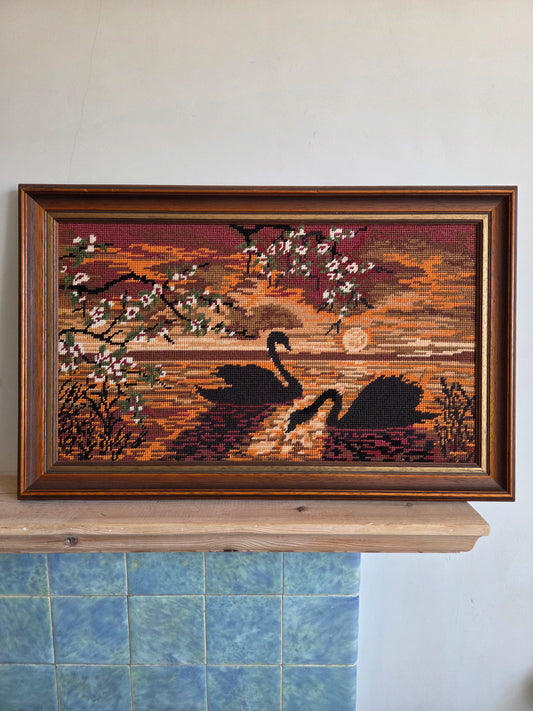 Swan Silhouette Tapestry