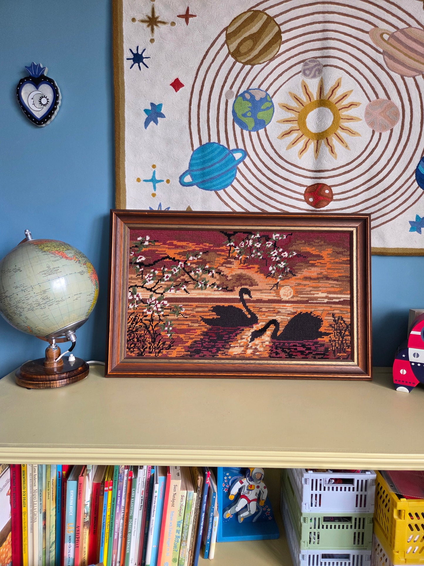 Swan Silhouette Tapestry