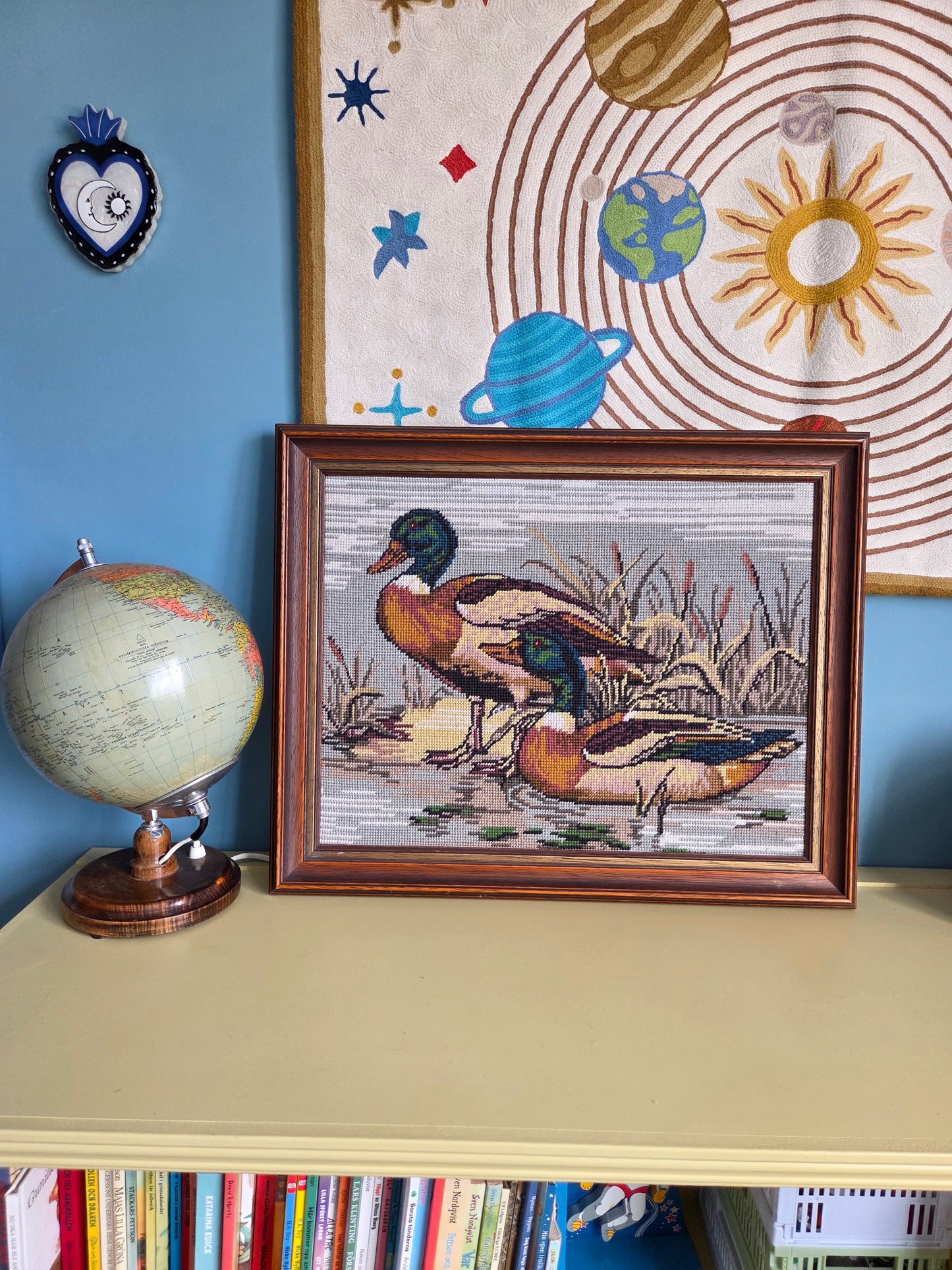 Vintage Tapestry of Ducks