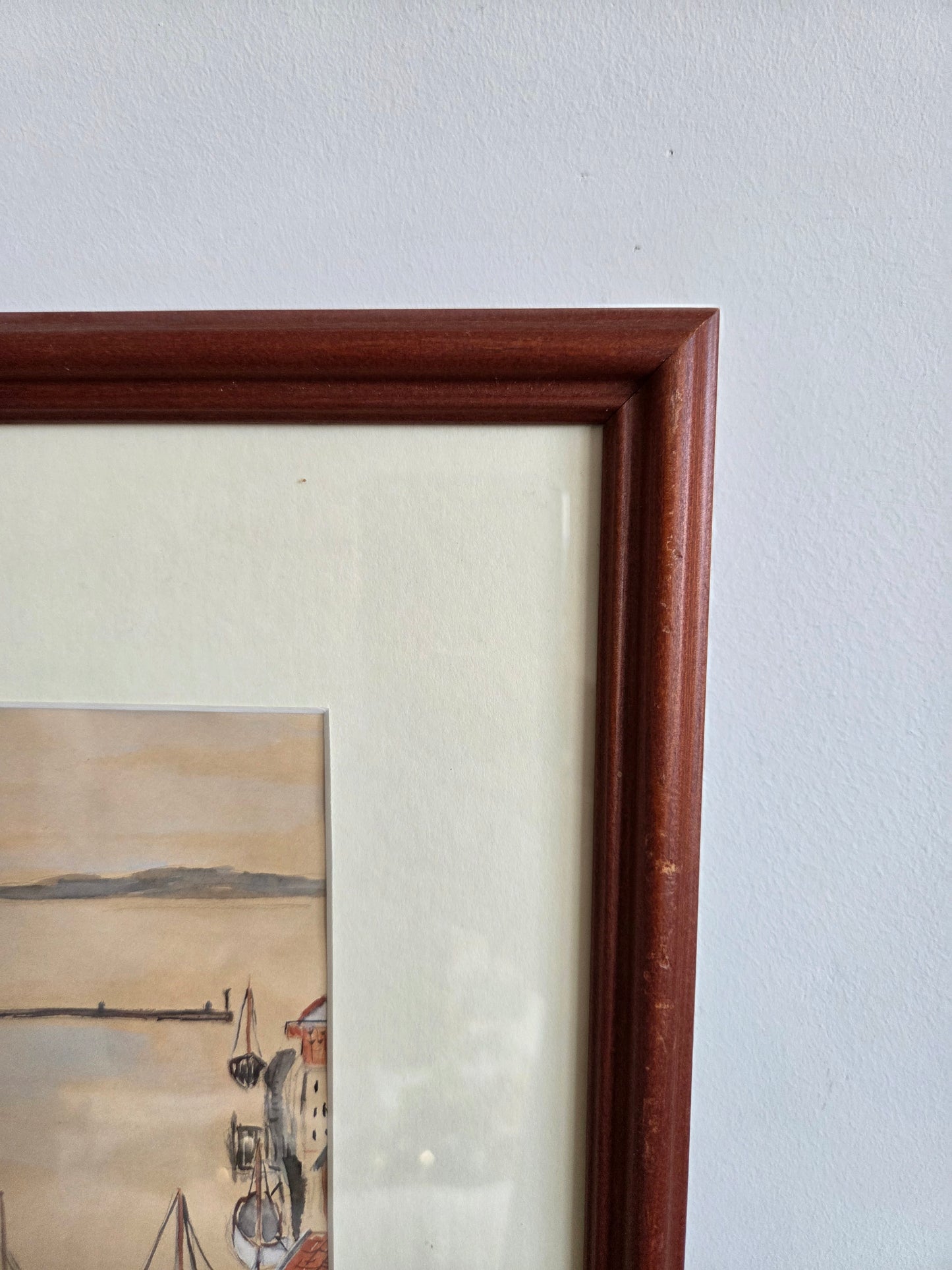 Vintage Swedish Watercolour Painting - Signed Helmer 1950