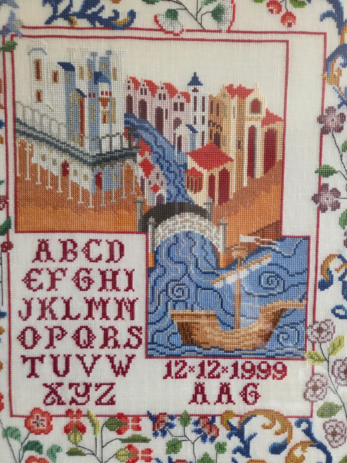 Boat Alphabet Embroidery