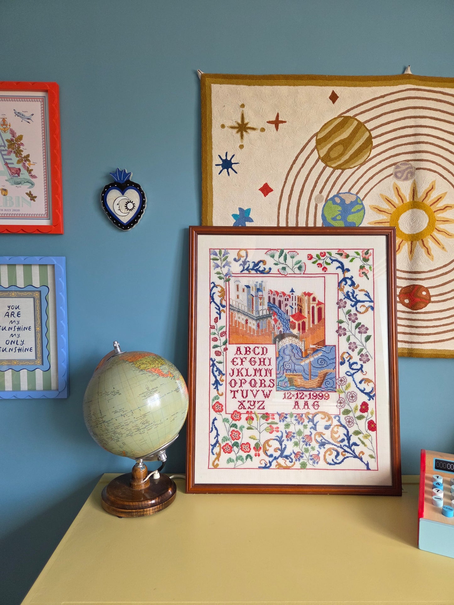 Boat Alphabet Embroidery