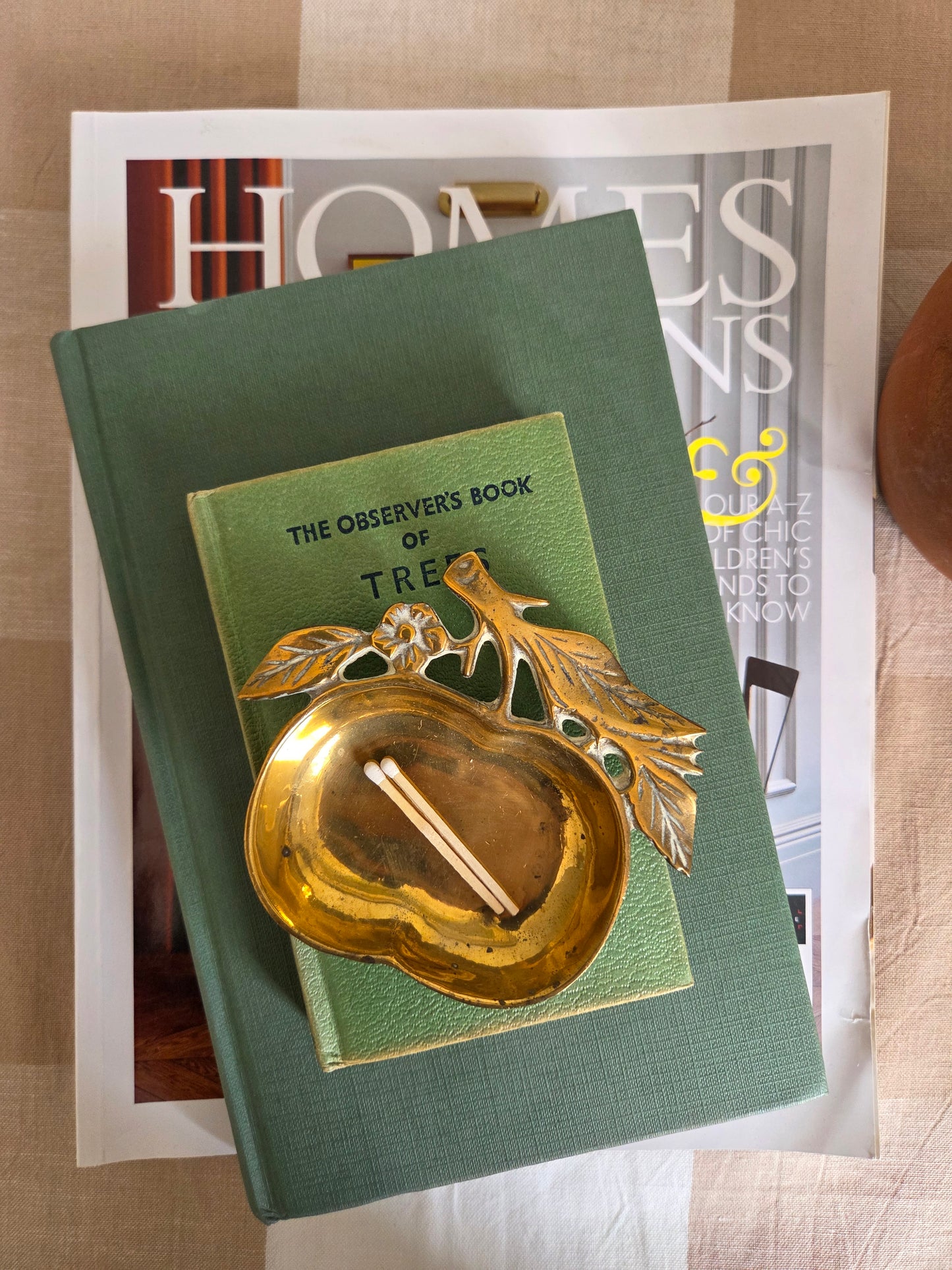 Brass Apple Trinket Dish