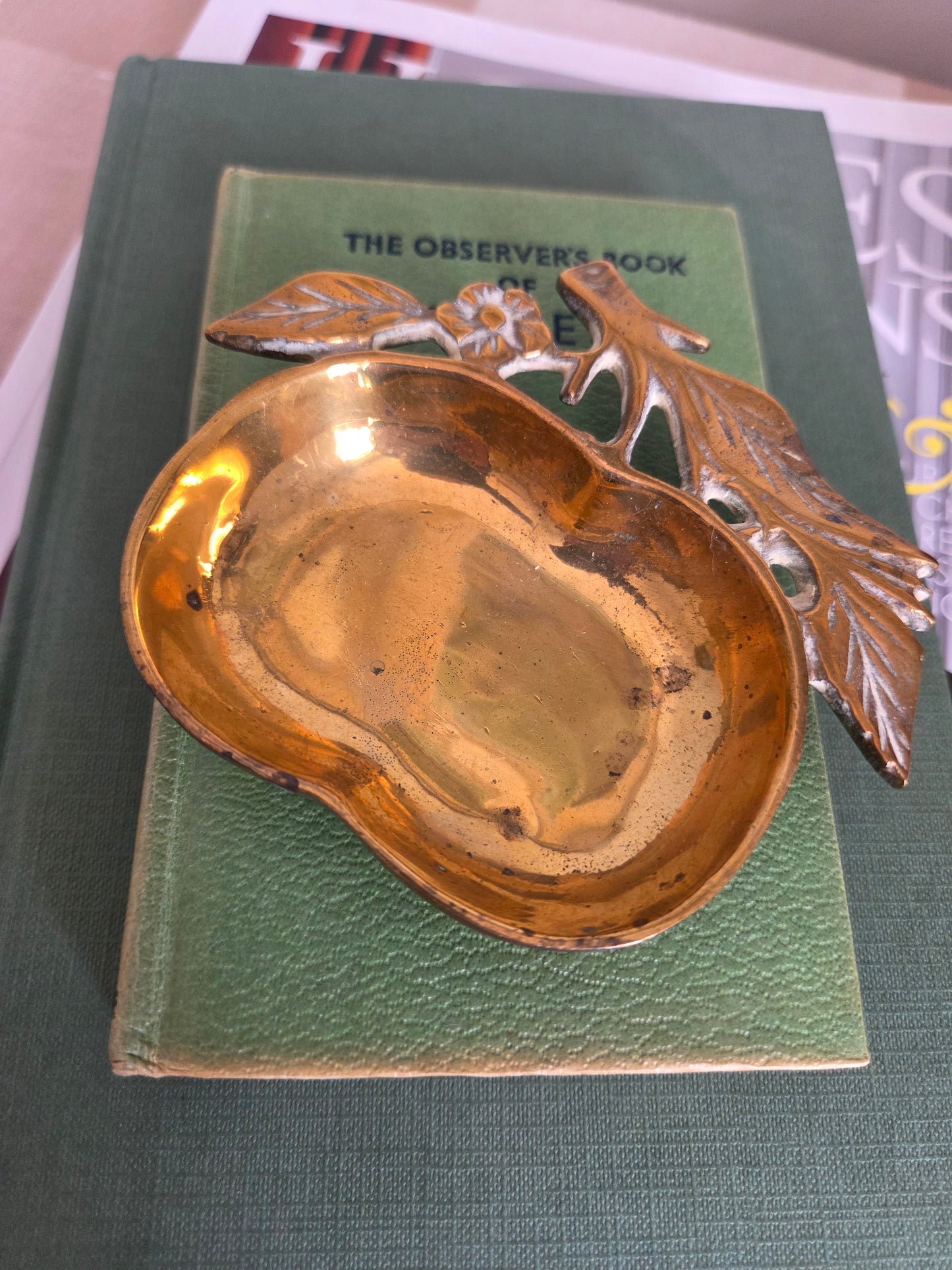 Brass Apple Trinket Dish