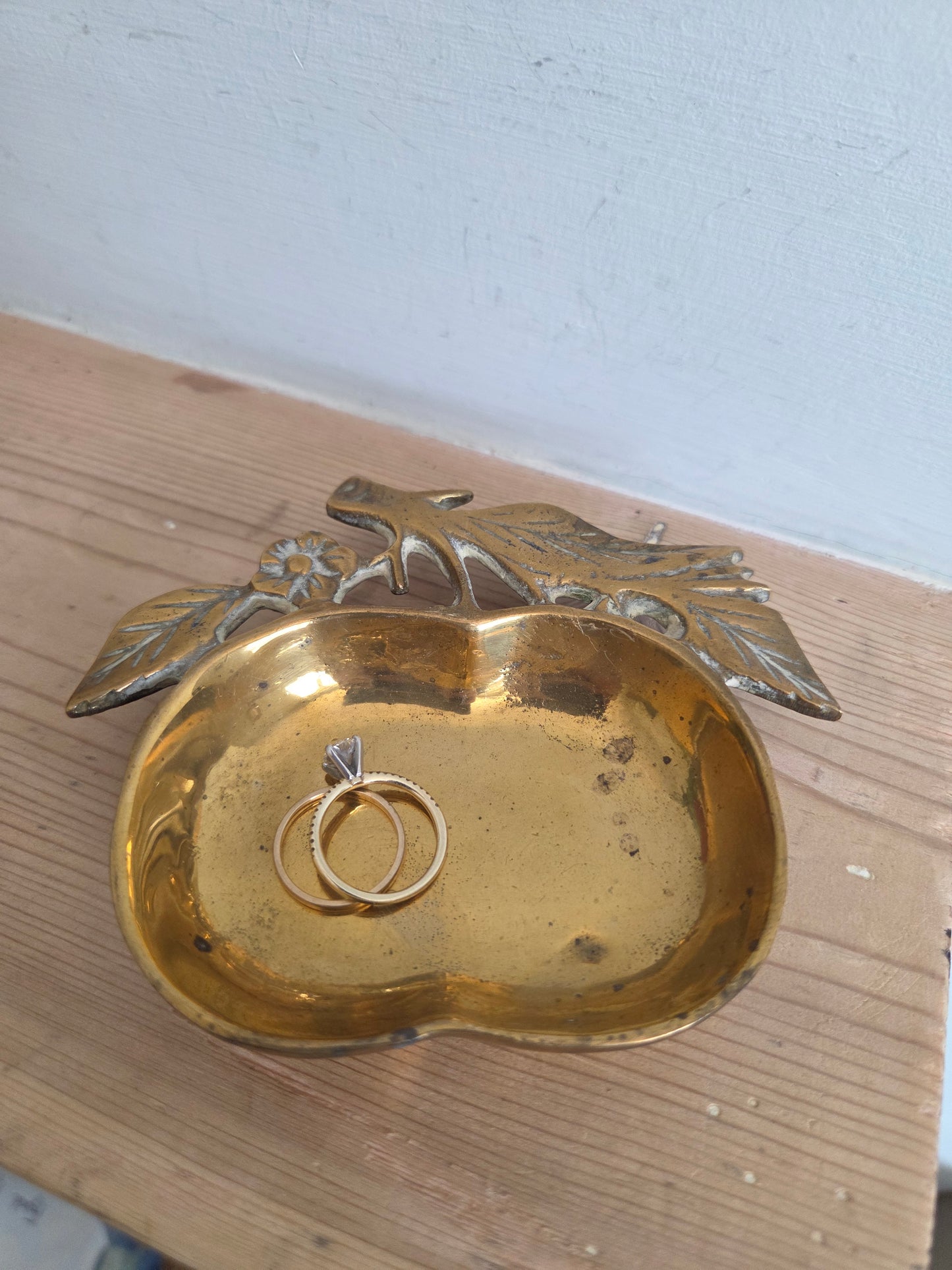 Brass Apple Trinket Dish