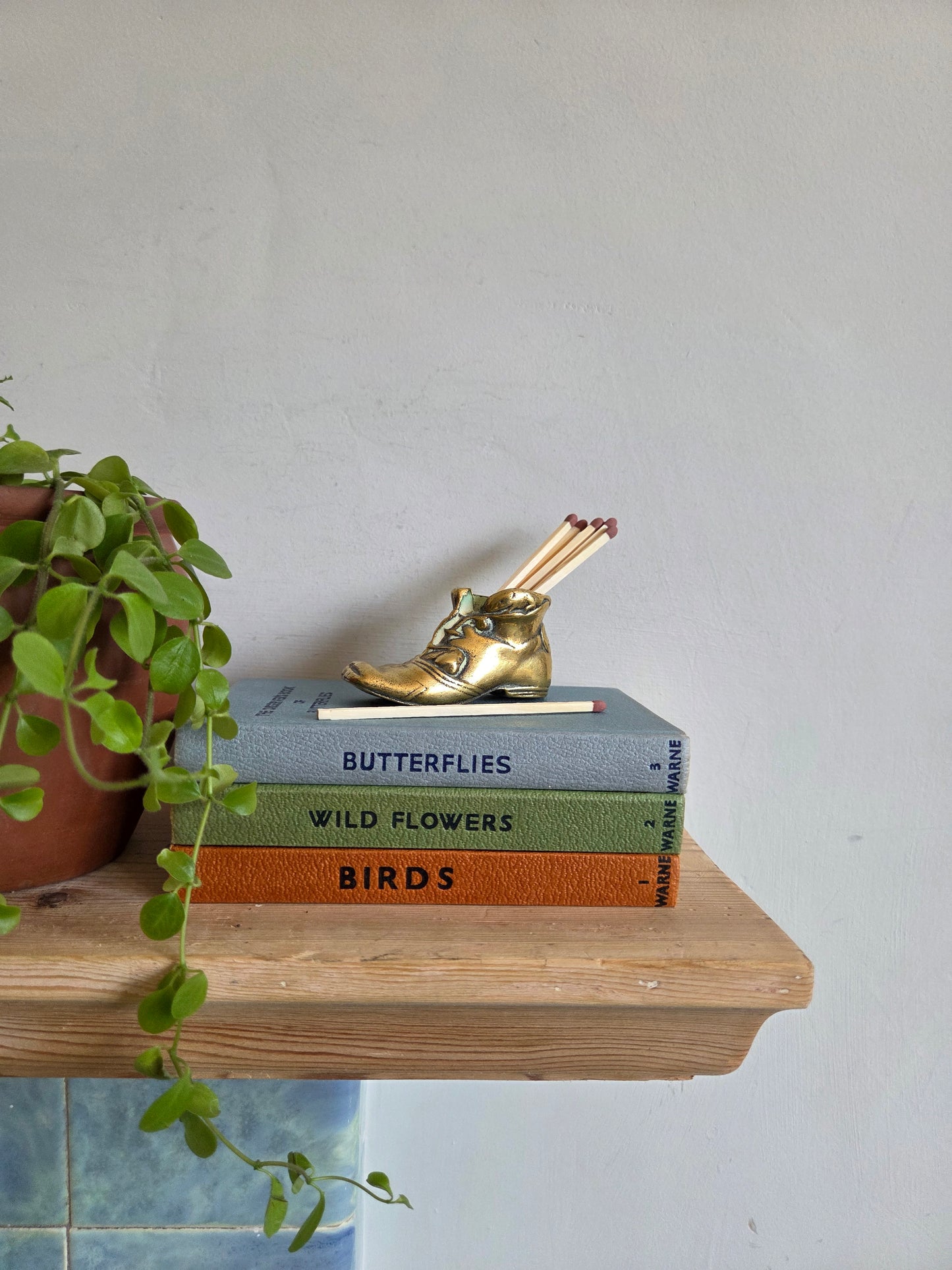 Brass Boot Match Holder Ornament