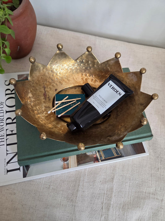 Brass Crown Jester Bowl