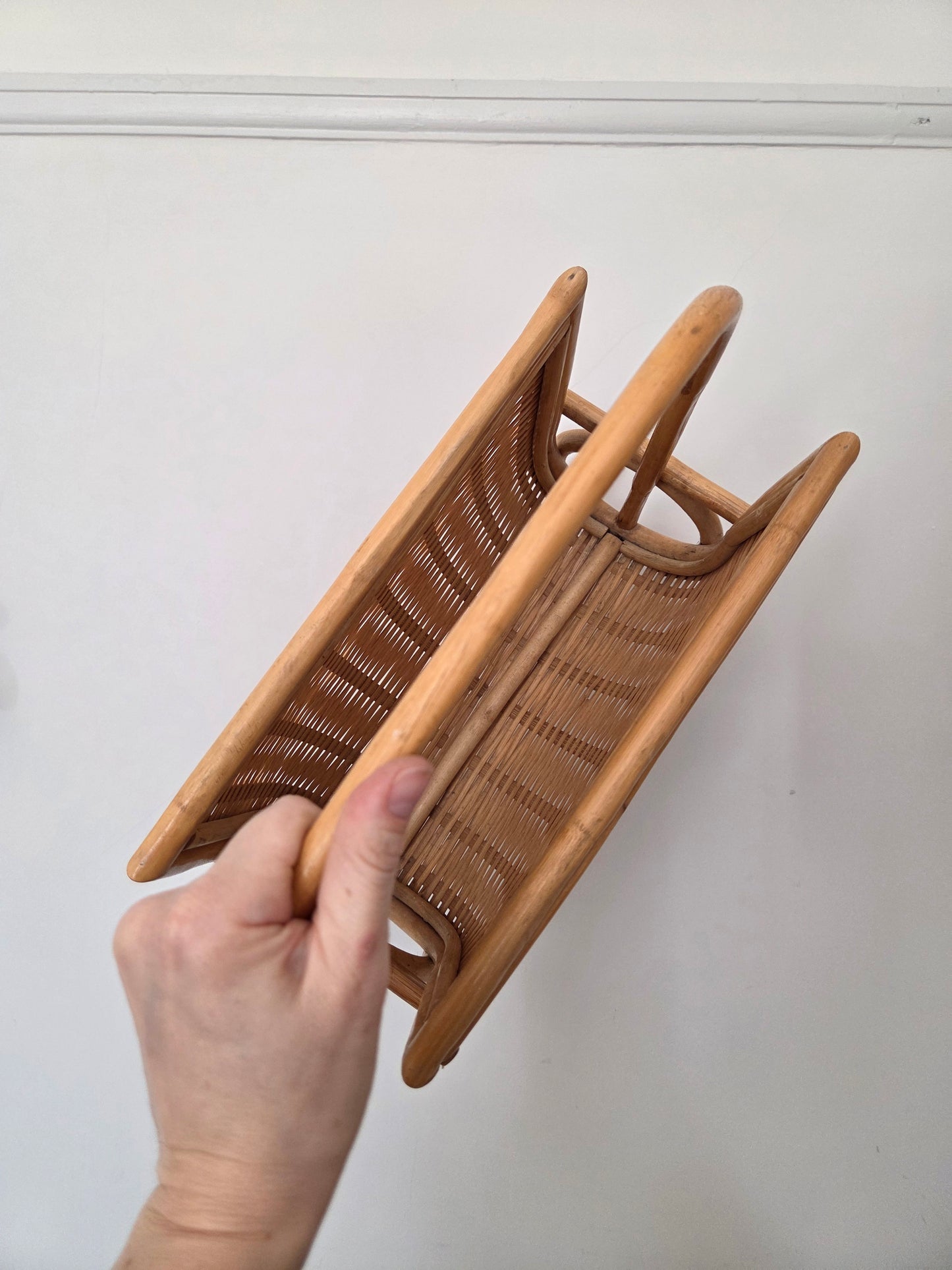 Bamboo and Rattan Magazine Rack