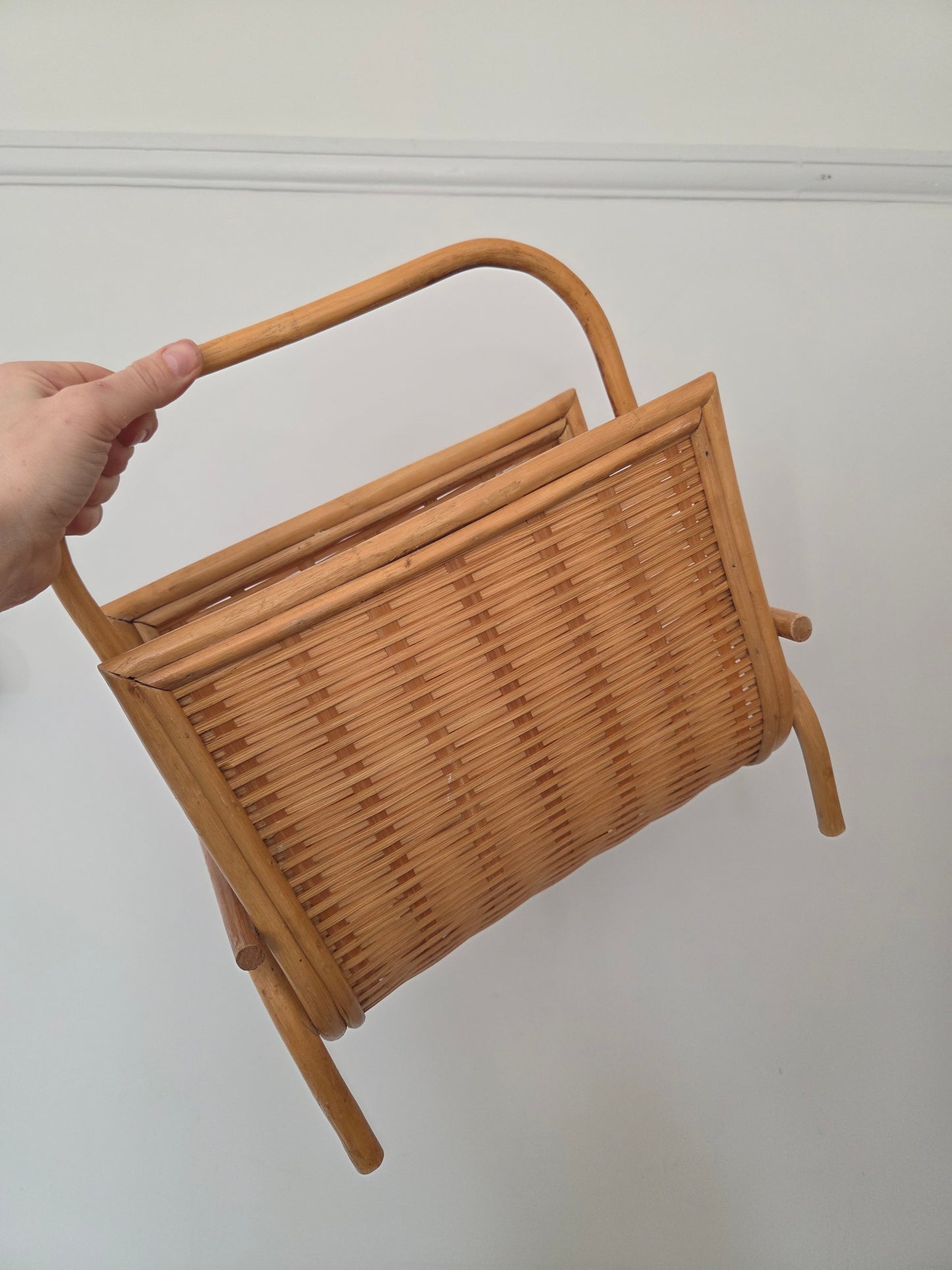 Bamboo and Rattan Magazine Rack