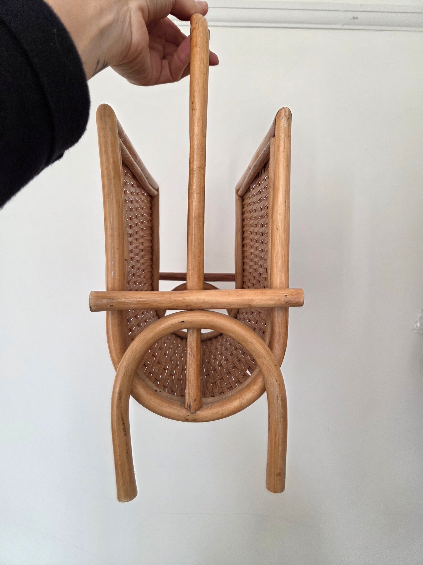 Bamboo and Rattan Magazine Rack