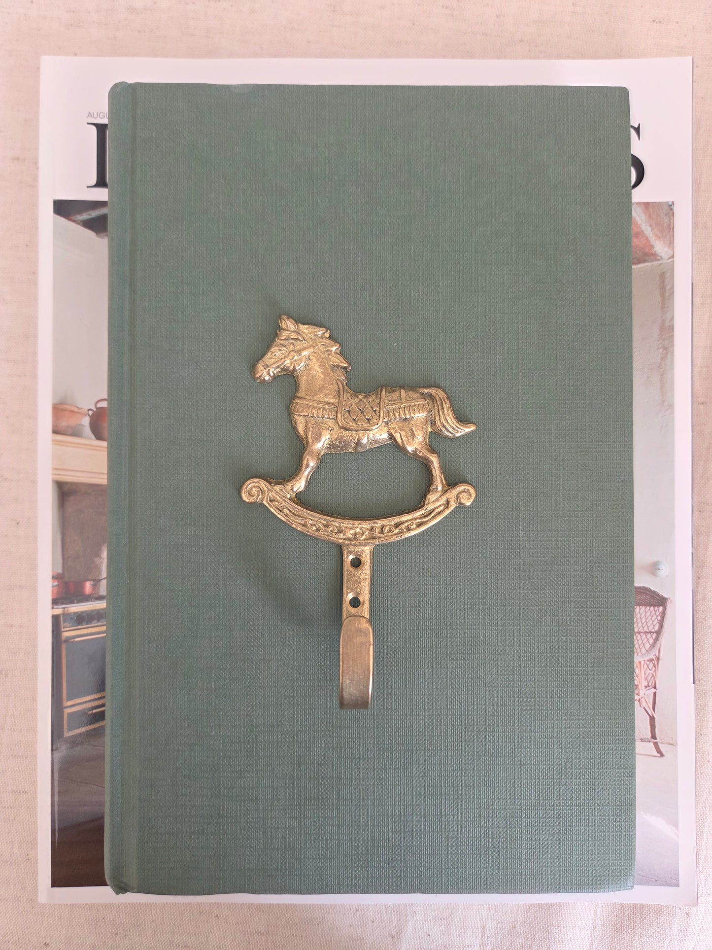 Brass Rocking Horse Hook