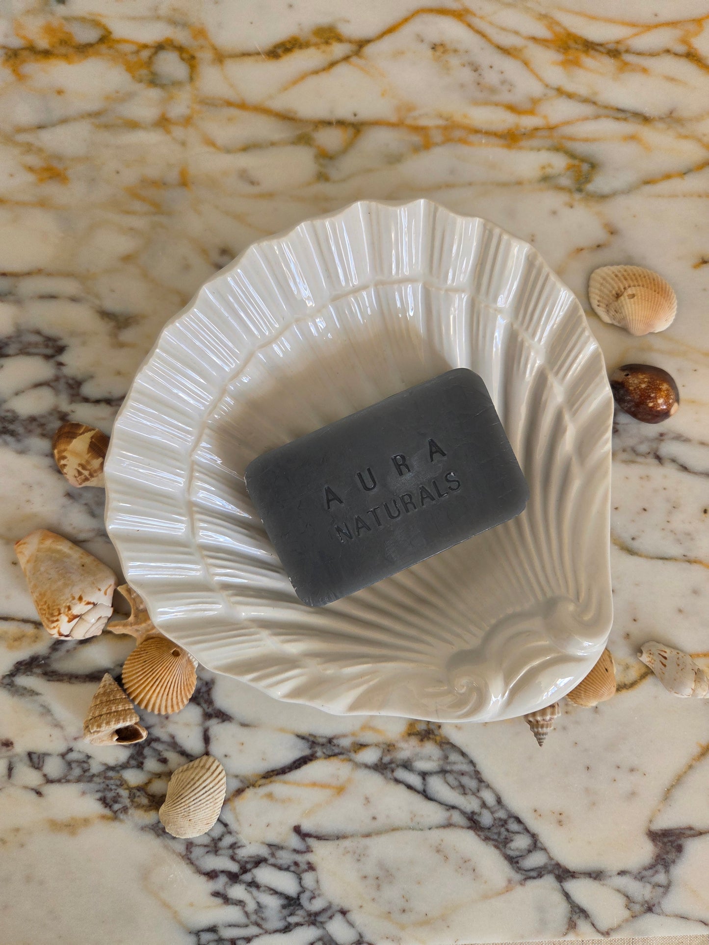 Large White Shell Dish