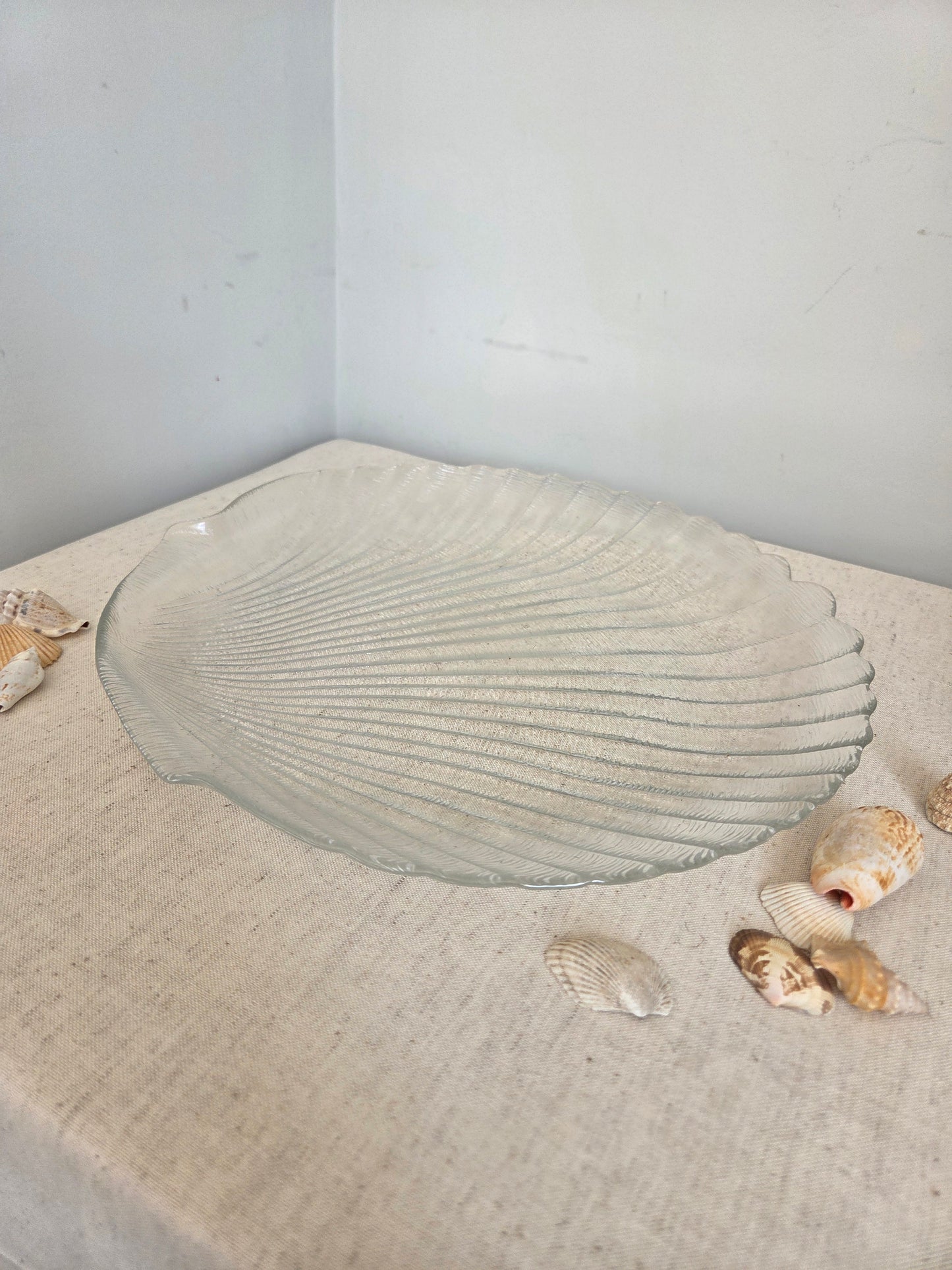 Glass Shell Platter